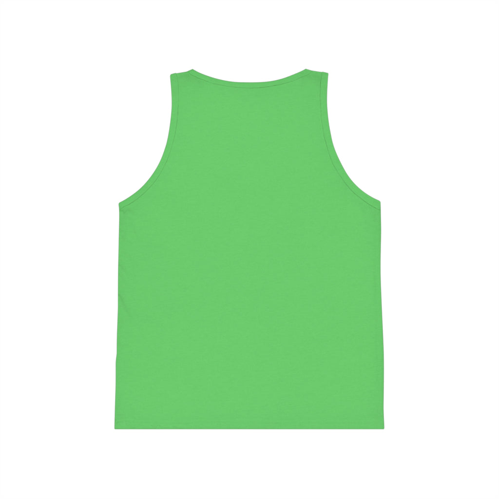 Cute Bunny Graphic Kid's Jersey Tank Top | Fun Summer Wear, Kids Casual Top, Birthday Gift, Easter Apparel, Playtime Outfit