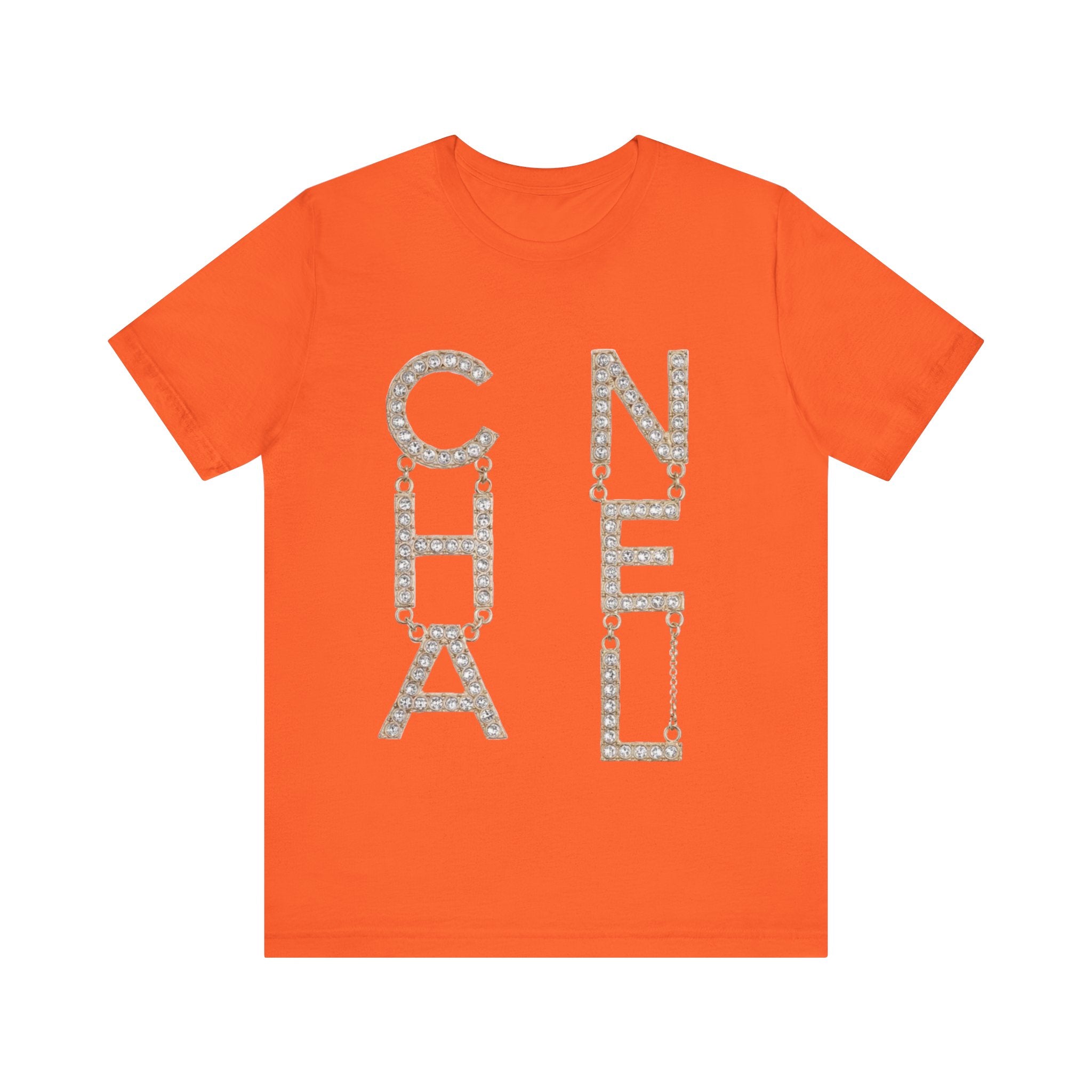 Chic Short Sleeve Tee with Designer-Inspired Text, Trendy Streetwear, Fashion Statement, Gift for Fashion Lovers, Casual Wear, [...]
