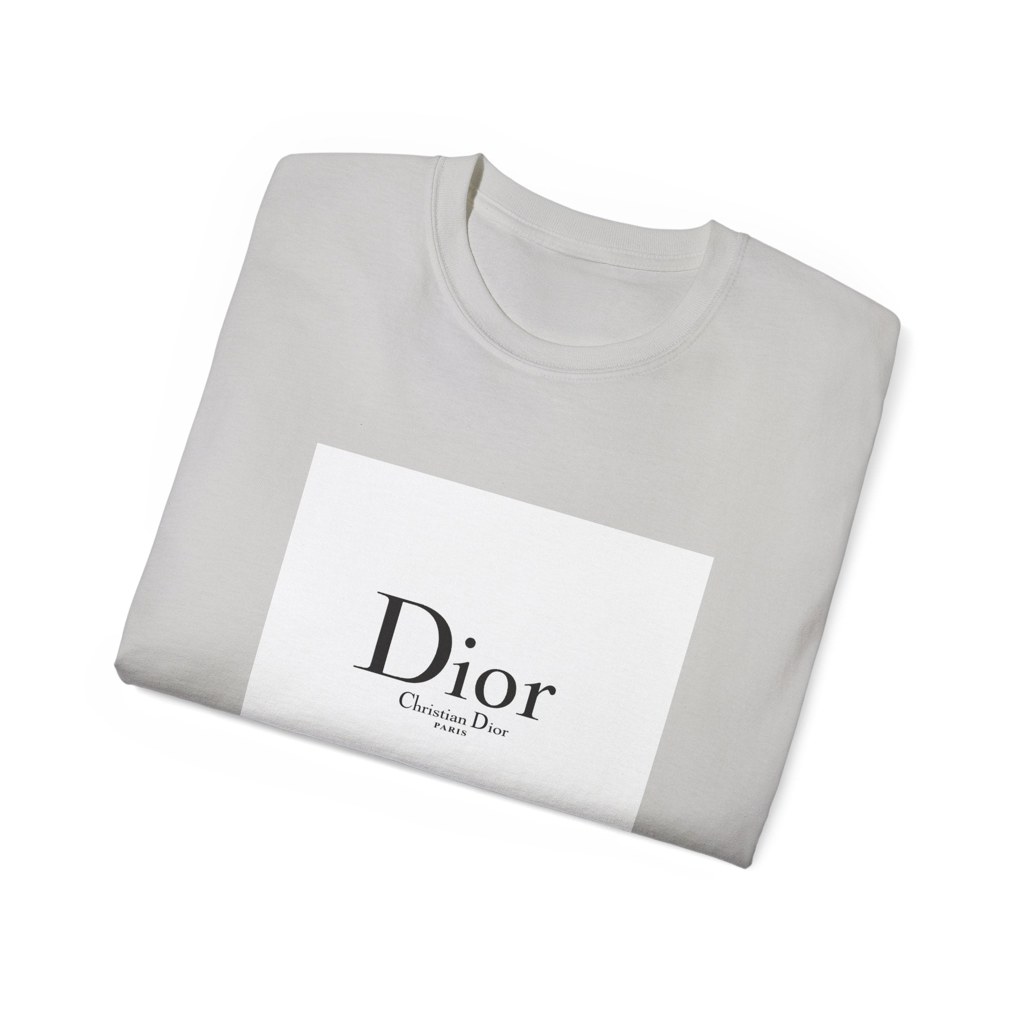 Chic Statement Tee - Dior Inspired Unisex Cotton T-Shirt, Everyday Casual Wear, Fashionable Gift, Stylish Layering Piece, Trendy Streetwear