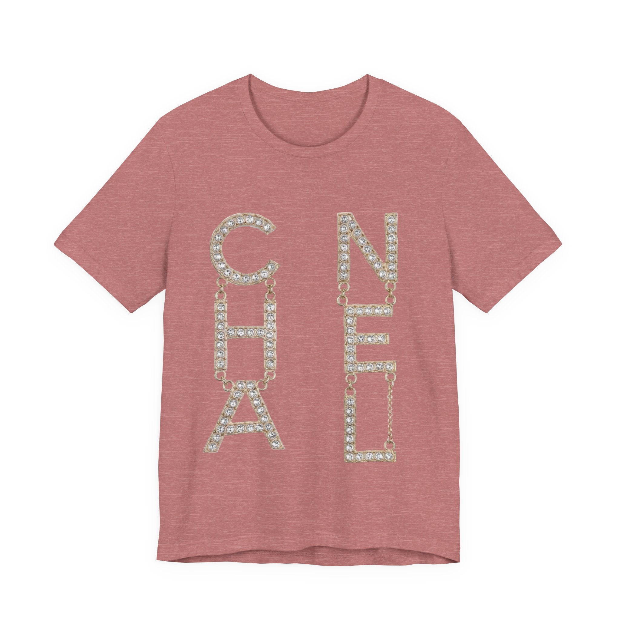 Chic Short Sleeve Tee with Designer-Inspired Text, Trendy Streetwear, Fashion Statement, Gift for Fashion Lovers, Casual Wear, [...]