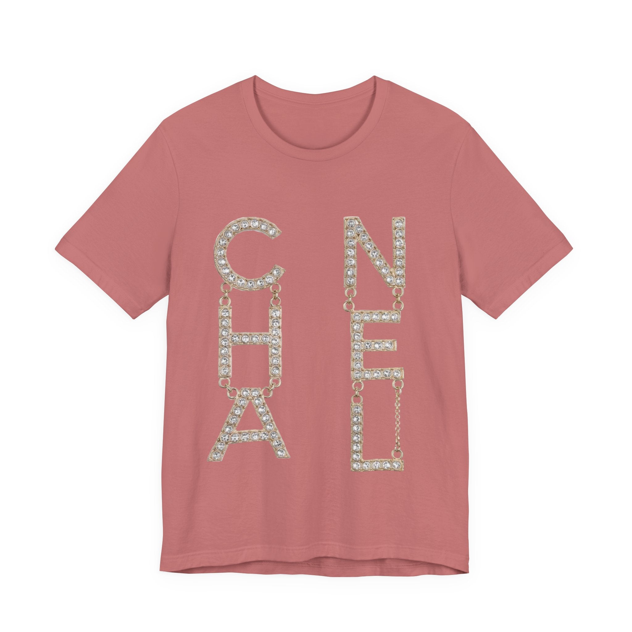 Chic Short Sleeve Tee with Designer-Inspired Text, Trendy Streetwear, Fashion Statement, Gift for Fashion Lovers, Casual Wear, [...]