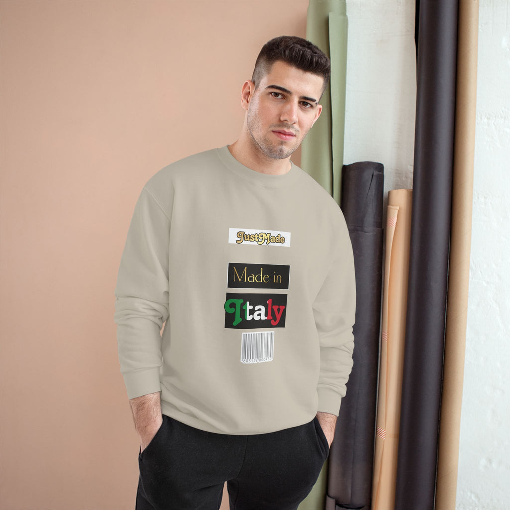 Champion Sweatshirt - Sporty Italian Pride, Made in Italy Gift, Casual Fashion, Cozy Layer, Perfect for All Seasons