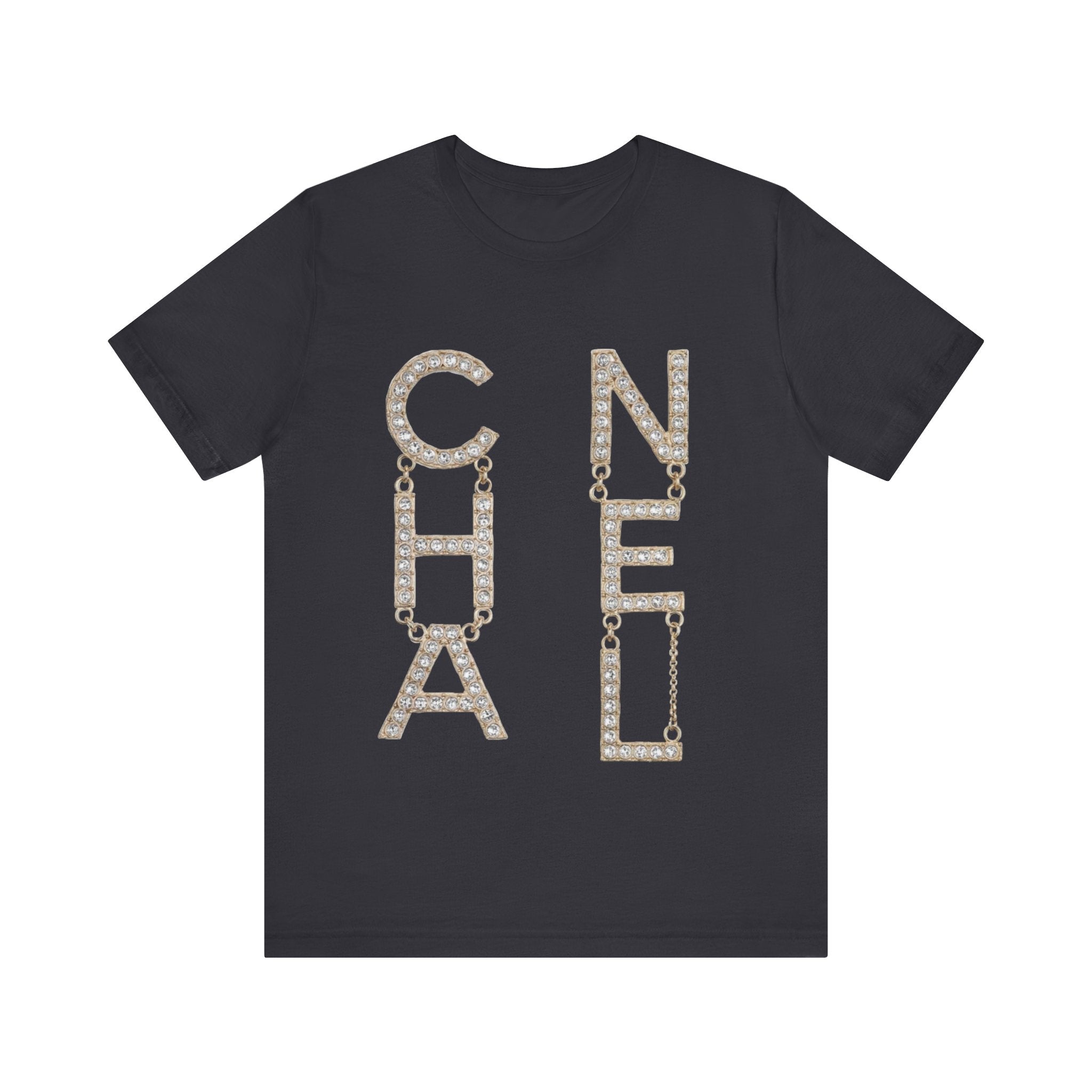 Chic Short Sleeve Tee with Designer-Inspired Text, Trendy Streetwear, Fashion Statement, Gift for Fashion Lovers, Casual Wear, [...]