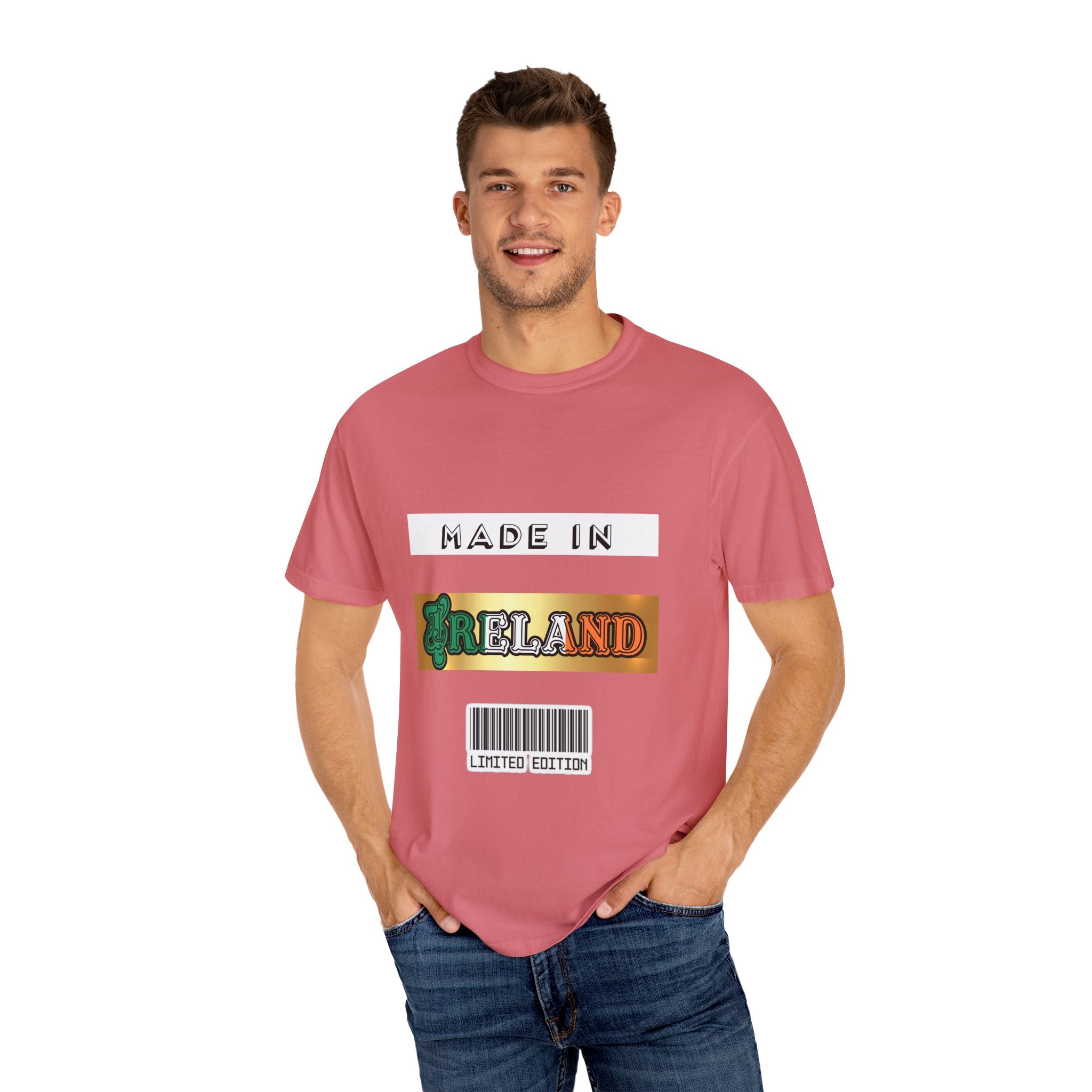 Made in Ireland Limited Edition T-Shirt, Unisex Garment-Dyed Tee for Travel Lovers, Gifts for St. Patrick's Day, Irish Pride Apparel