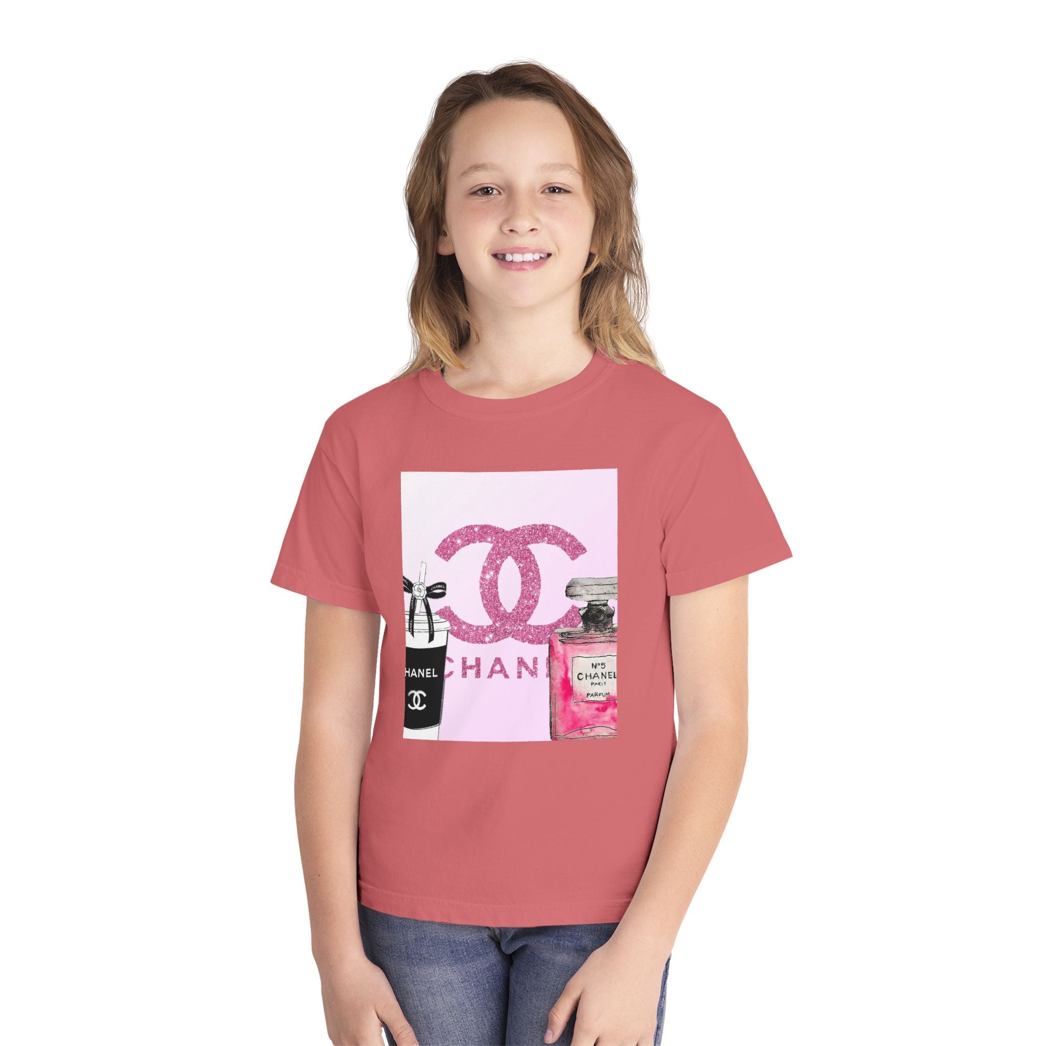Chic Youth Midweight Tee, Stylish Kids Shirt, Fashion T-Shirt, Gift for Fashion Lovers, Trendy Youth Apparel, Birthday Outfit
