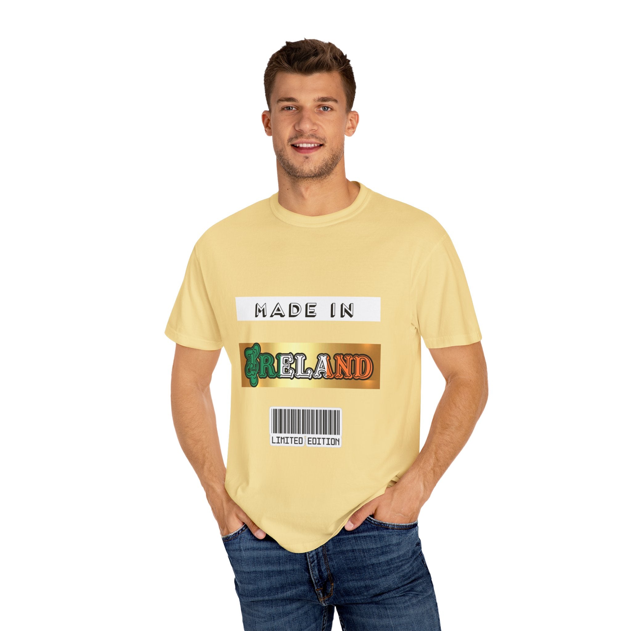Made in Ireland Limited Edition T-Shirt, Unisex Garment-Dyed Tee for Travel Lovers, Gifts for St. Patrick's Day, Irish Pride Apparel
