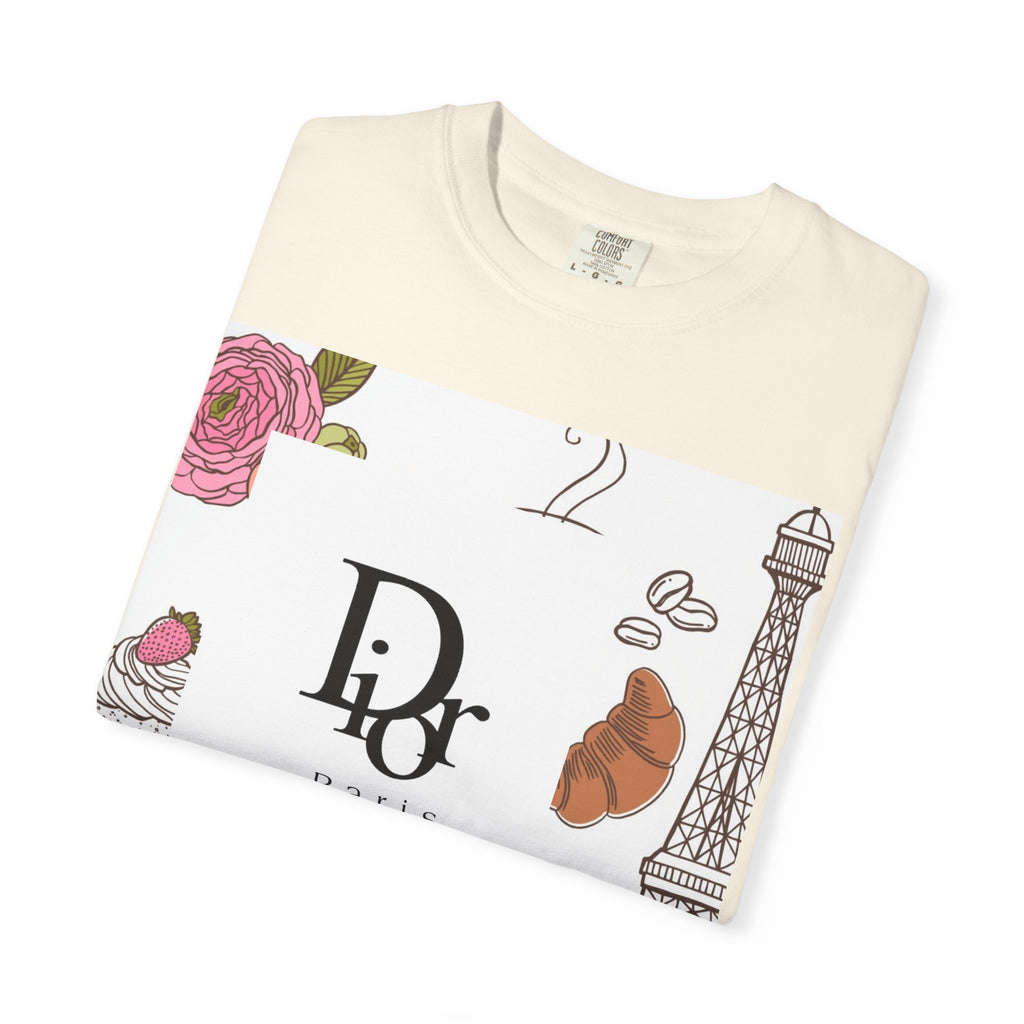 Parisian Chic Garment-Dyed T-Shirt with Bicycle and Eiffel Tower Design, Unisex Tee for Travel Lovers, Perfect Gift for Birthdays, [...]