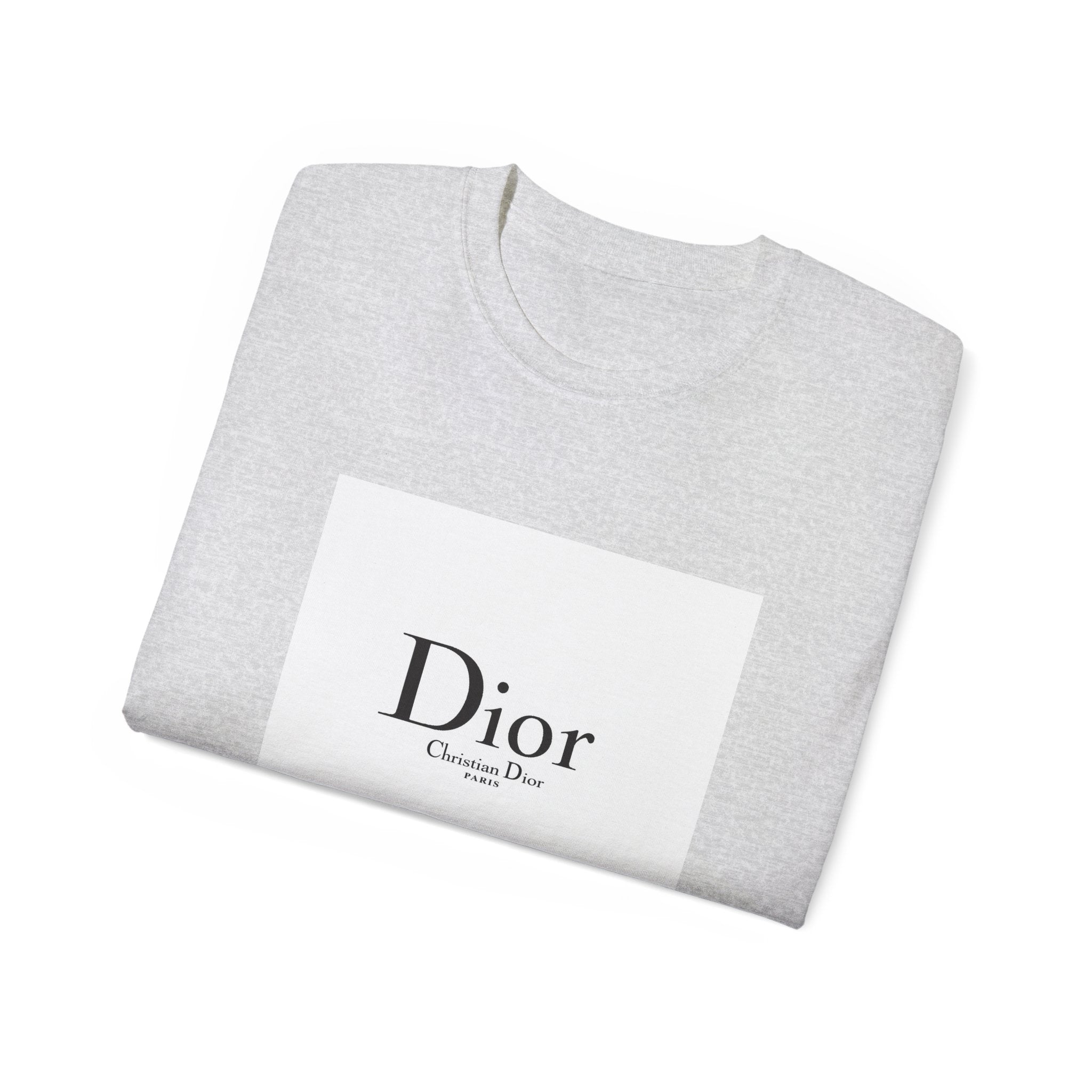 Chic Statement Tee - Dior Inspired Unisex Cotton T-Shirt, Everyday Casual Wear, Fashionable Gift, Stylish Layering Piece, Trendy Streetwear