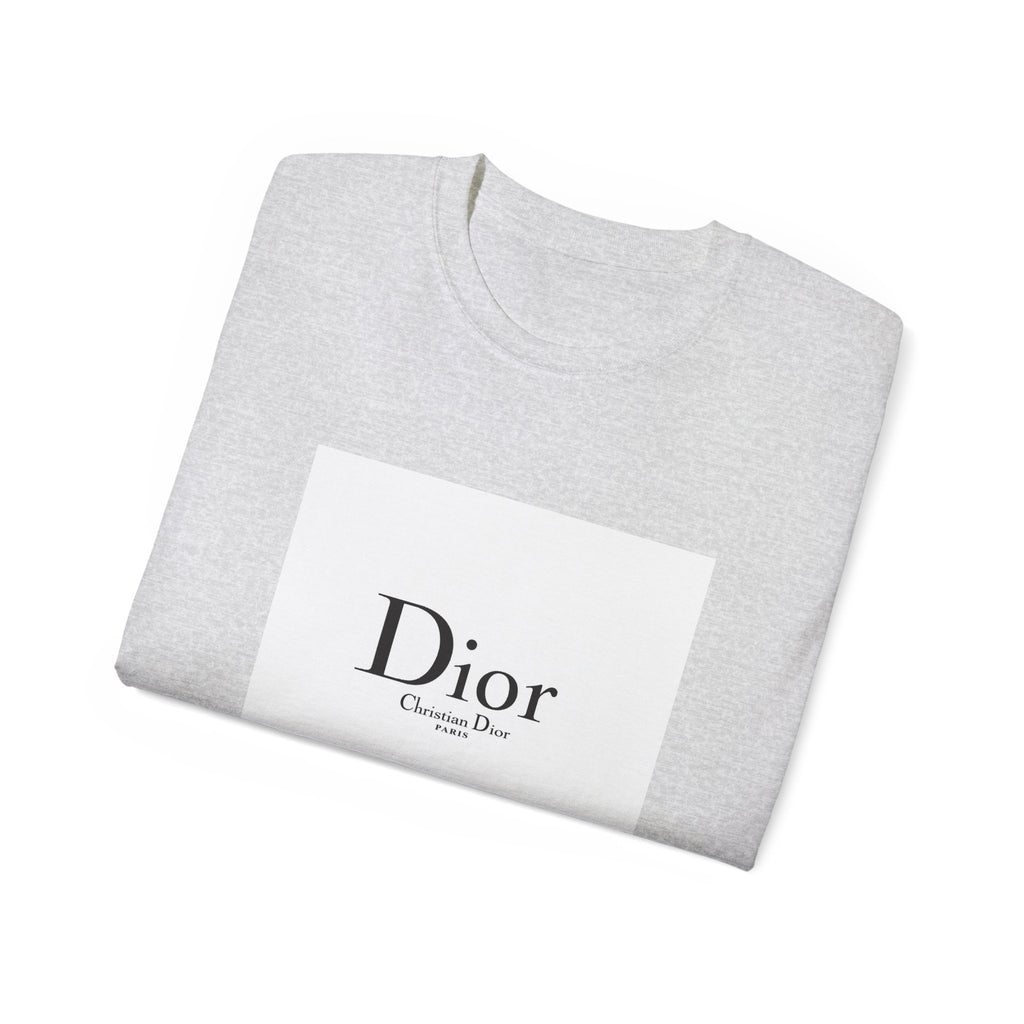 Chic Statement Tee - Dior Inspired Unisex Cotton T-Shirt, Everyday Casual Wear, Fashionable Gift, Stylish Layering Piece, Trendy Streetwear