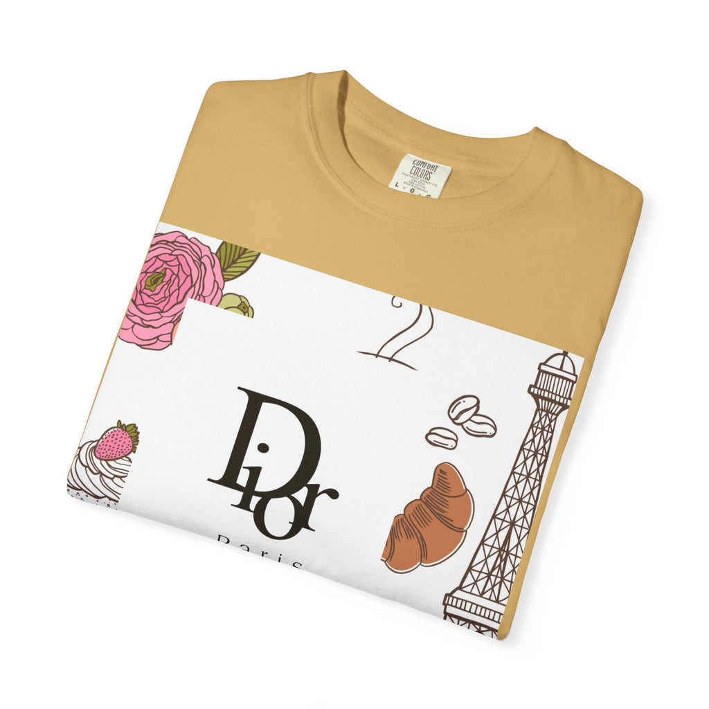 Parisian Chic Garment-Dyed T-Shirt with Bicycle and Eiffel Tower Design, Unisex Tee for Travel Lovers, Perfect Gift for Birthdays, [...]