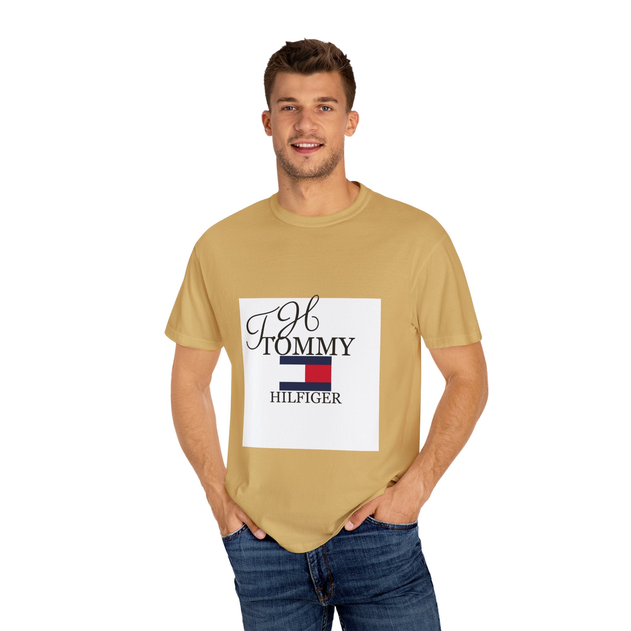 Fashionable Unisex Garment-Dyed T-shirt with Timeless Logo, Casual Wear, Street Style, Gift for Him/Her, Cool Summer Top, Trendy [...]