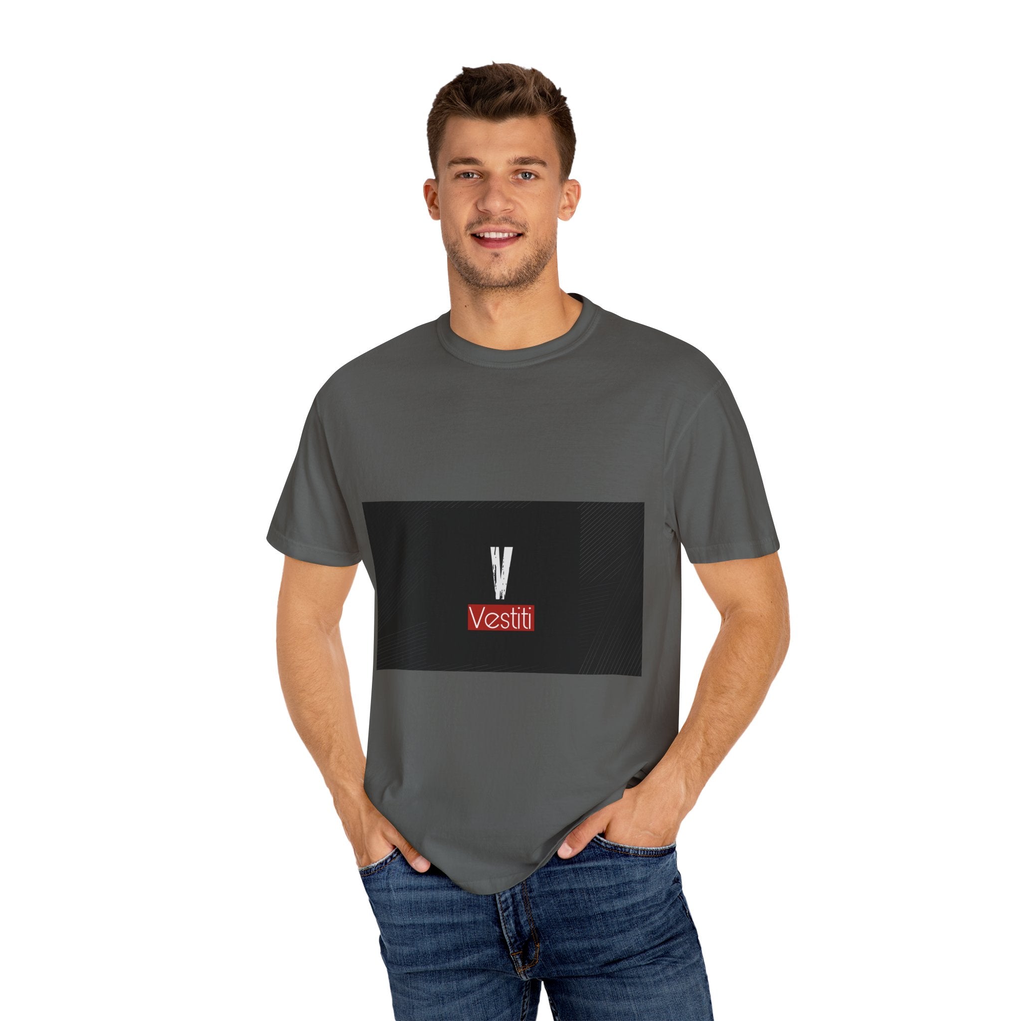 Garment-Dyed T-shirt with Modern Design, Trendy Casual Wear, Gifts for Fashion Lovers, Everyday Comfort, Unisex Apparel