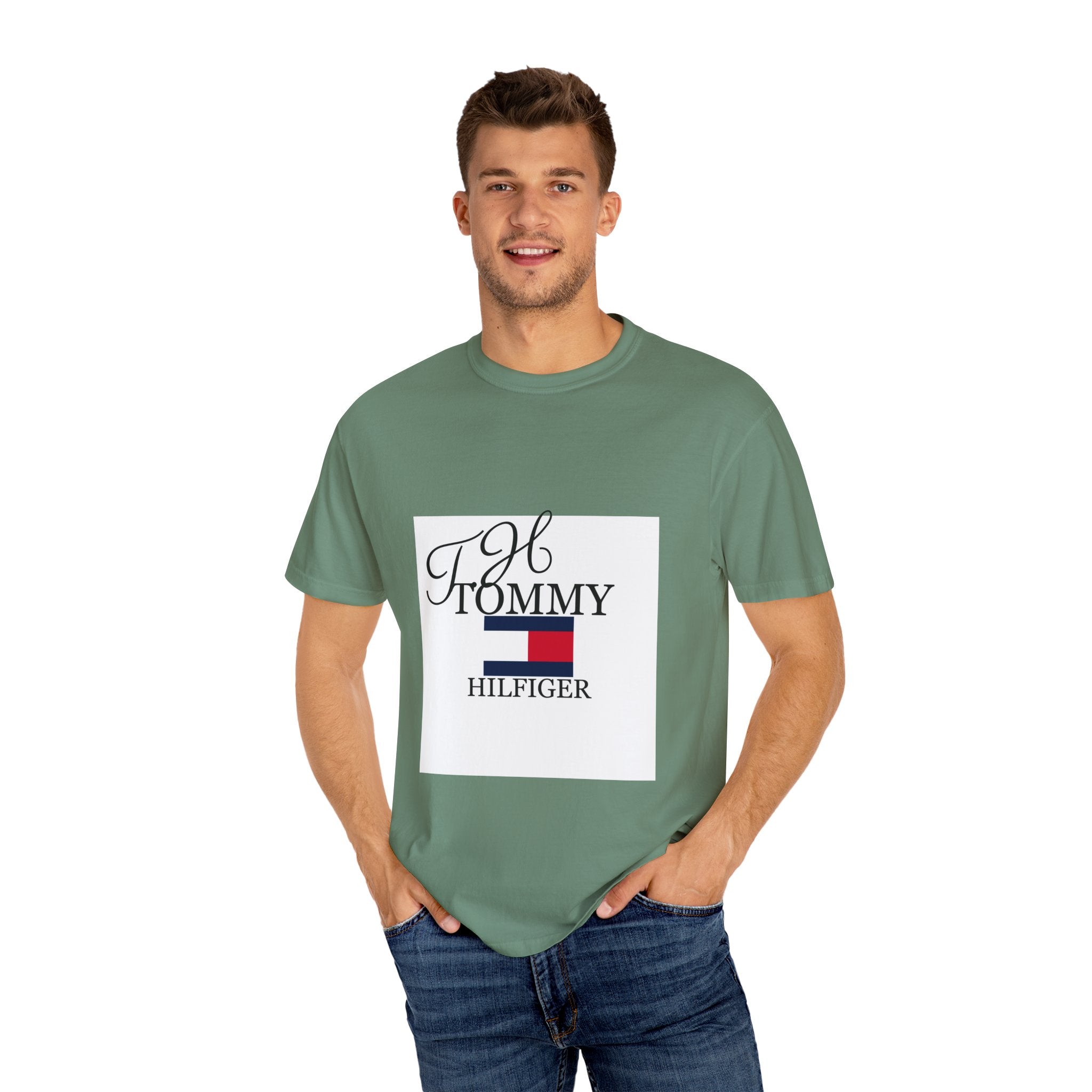 Fashionable Unisex Garment-Dyed T-shirt with Timeless Logo, Casual Wear, Street Style, Gift for Him/Her, Cool Summer Top, Trendy [...]