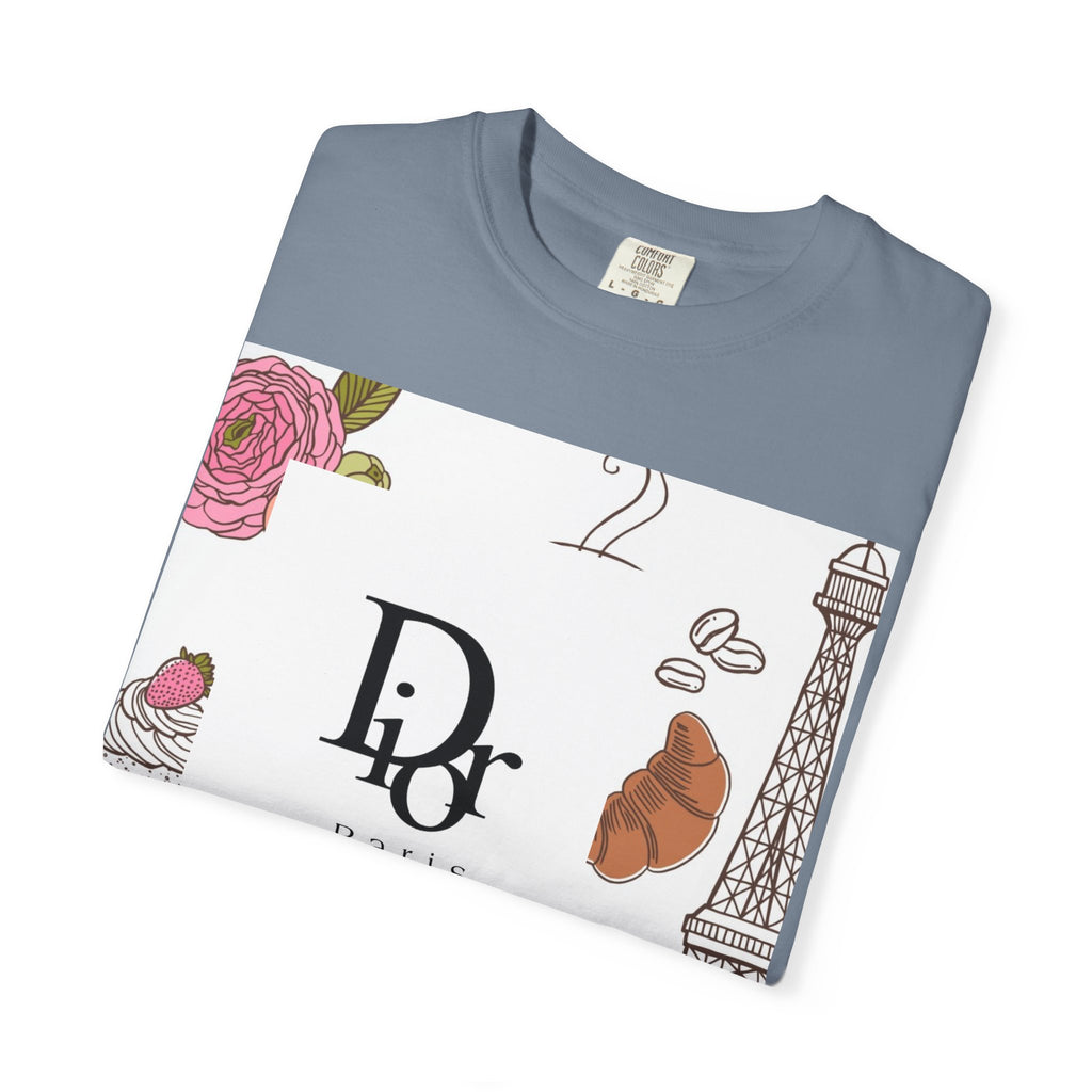 Parisian Chic Garment-Dyed T-Shirt with Bicycle and Eiffel Tower Design, Unisex Tee for Travel Lovers, Perfect Gift for Birthdays, [...]
