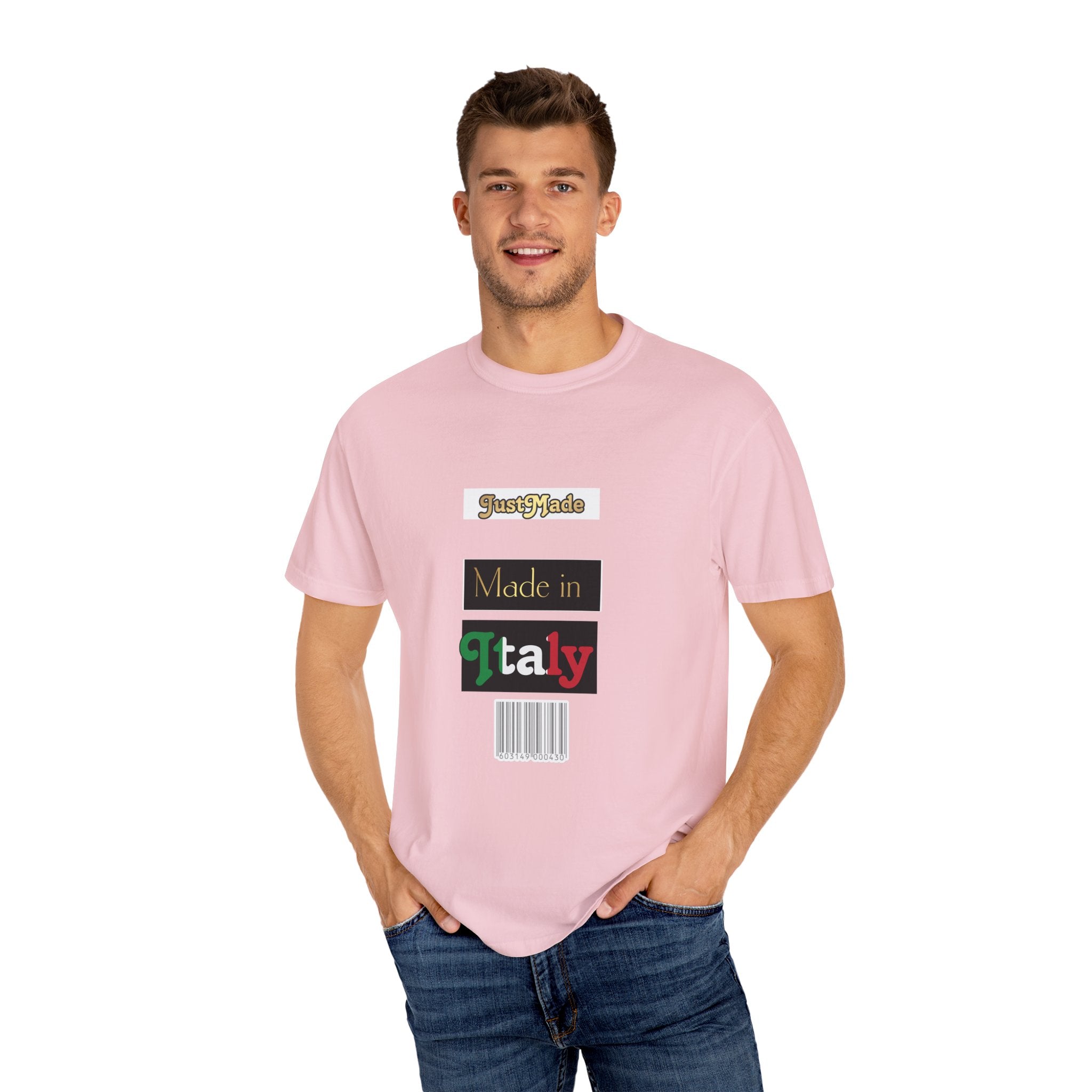 Italian-Inspired Unisex T-Shirt, Just Made Design, Perfect for Travel, Gifts, Casual Wear, Unique Fashion Statement