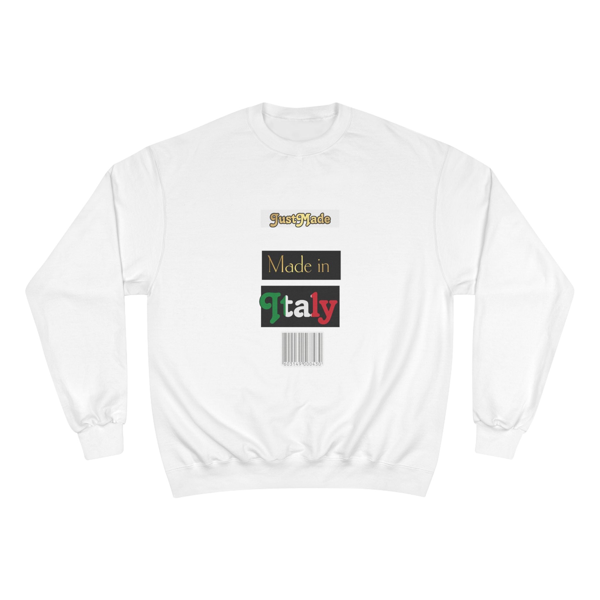 Champion Sweatshirt - Sporty Italian Pride, Made in Italy Gift, Casual Fashion, Cozy Layer, Perfect for All Seasons
