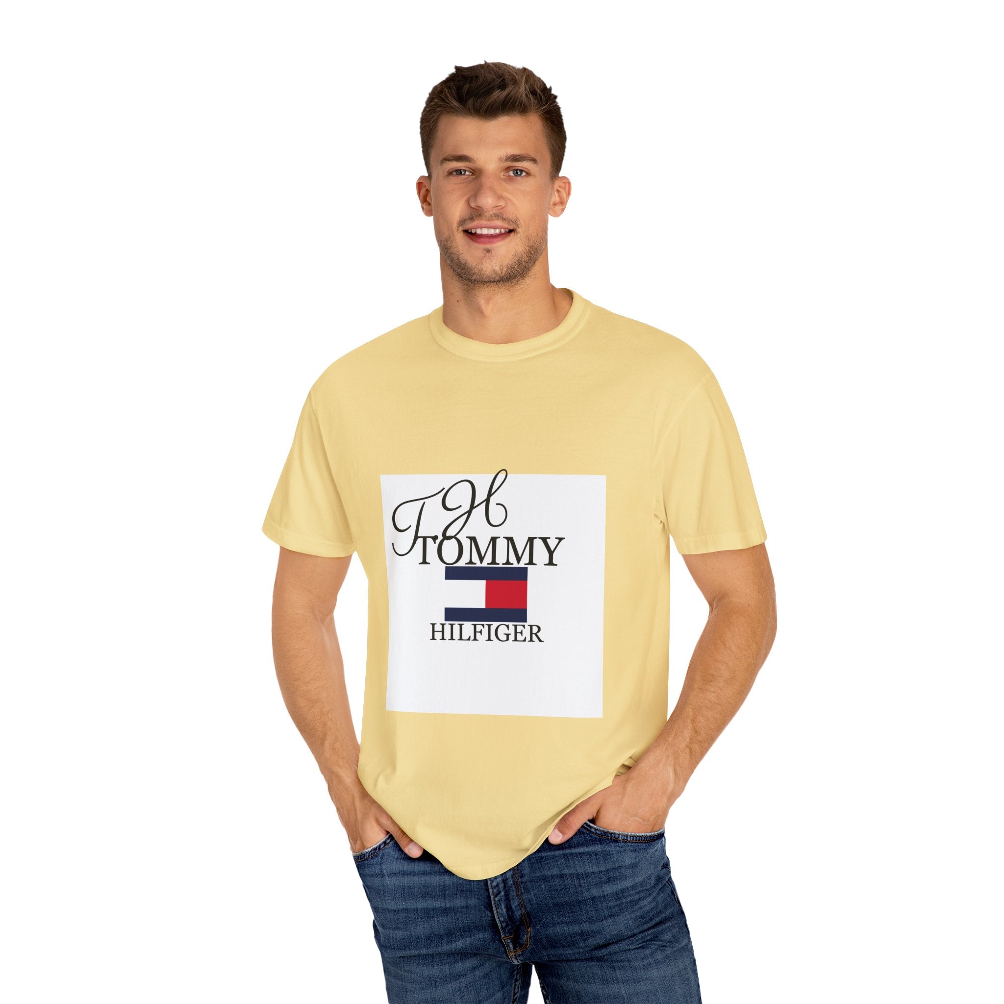 Fashionable Unisex Garment-Dyed T-shirt with Timeless Logo, Casual Wear, Street Style, Gift for Him/Her, Cool Summer Top, Trendy [...]