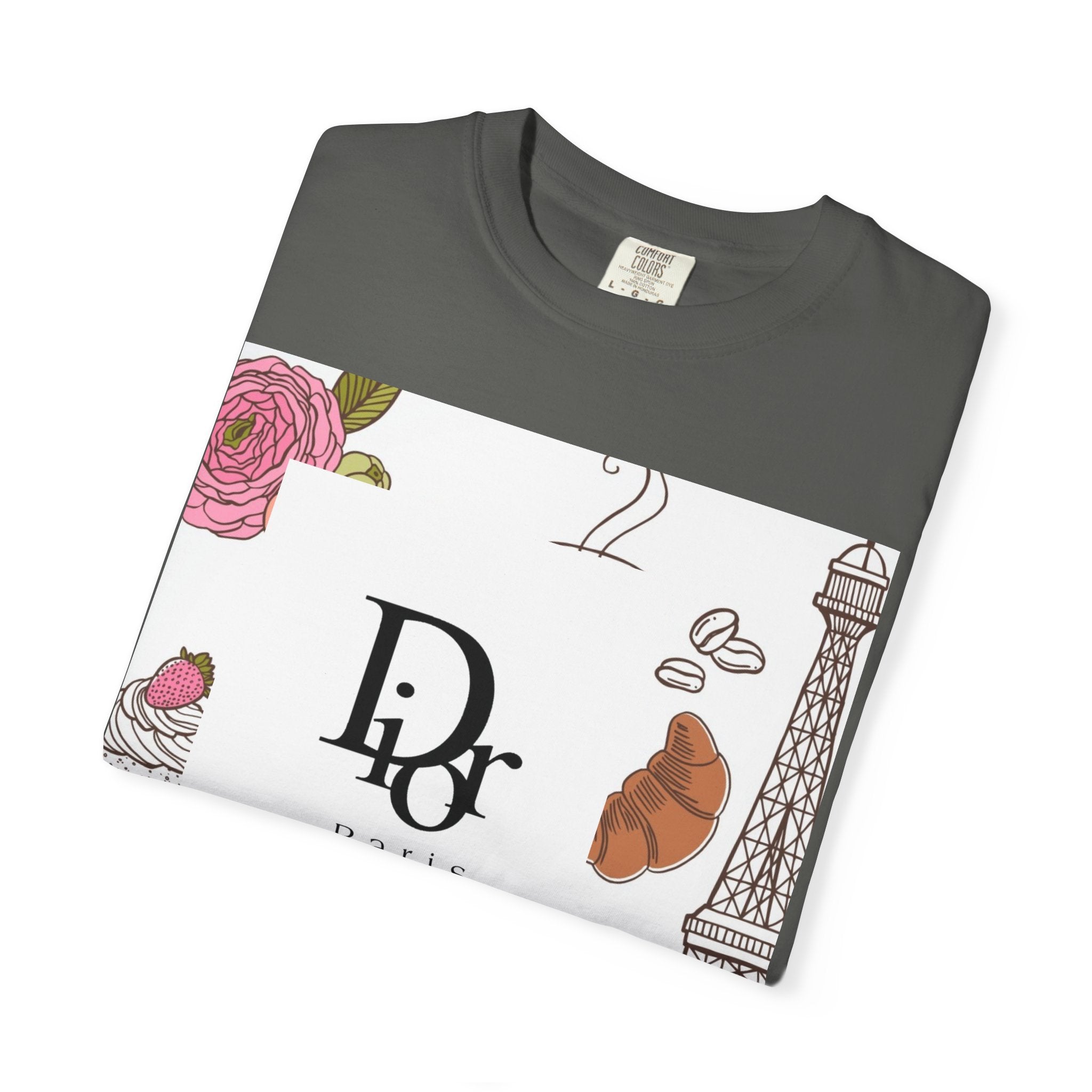 Parisian Chic Garment-Dyed T-Shirt with Bicycle and Eiffel Tower Design, Unisex Tee for Travel Lovers, Perfect Gift for Birthdays, [...]
