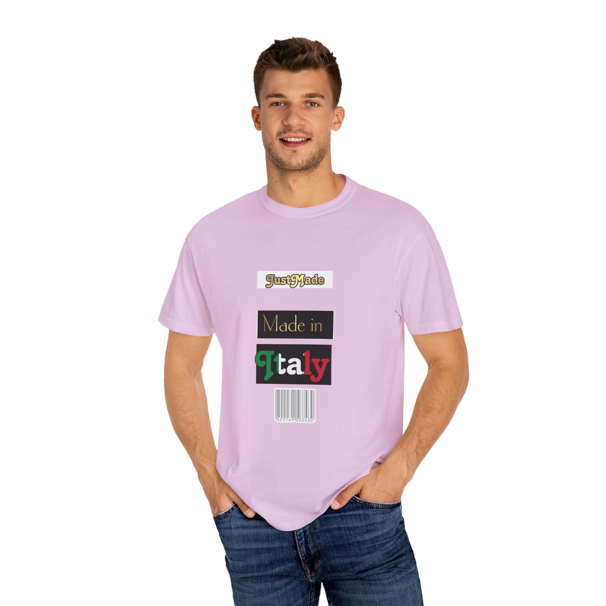 Italian-Inspired Unisex T-Shirt, Just Made Design, Perfect for Travel, Gifts, Casual Wear, Unique Fashion Statement