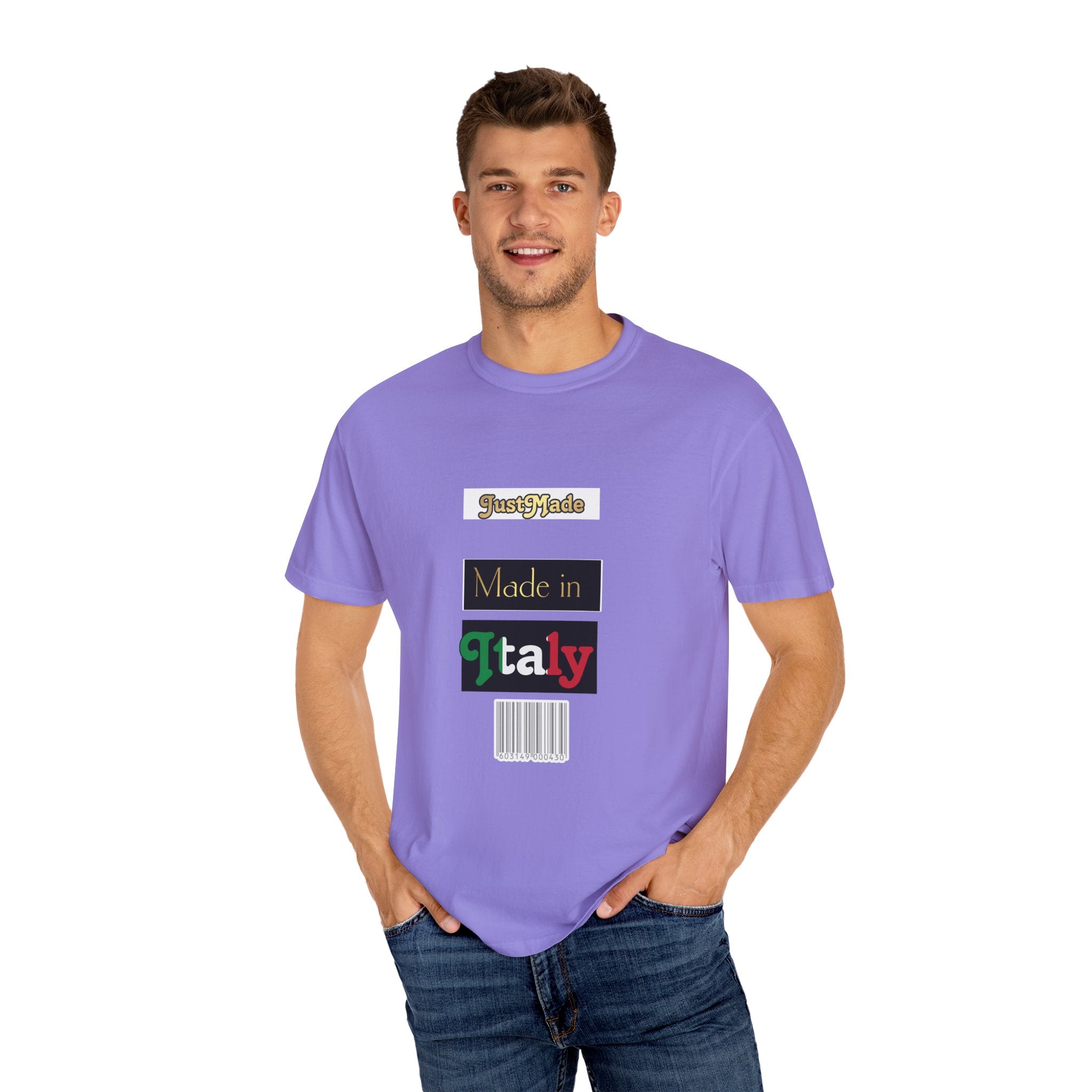 Italian-Inspired Unisex T-Shirt, Just Made Design, Perfect for Travel, Gifts, Casual Wear, Unique Fashion Statement