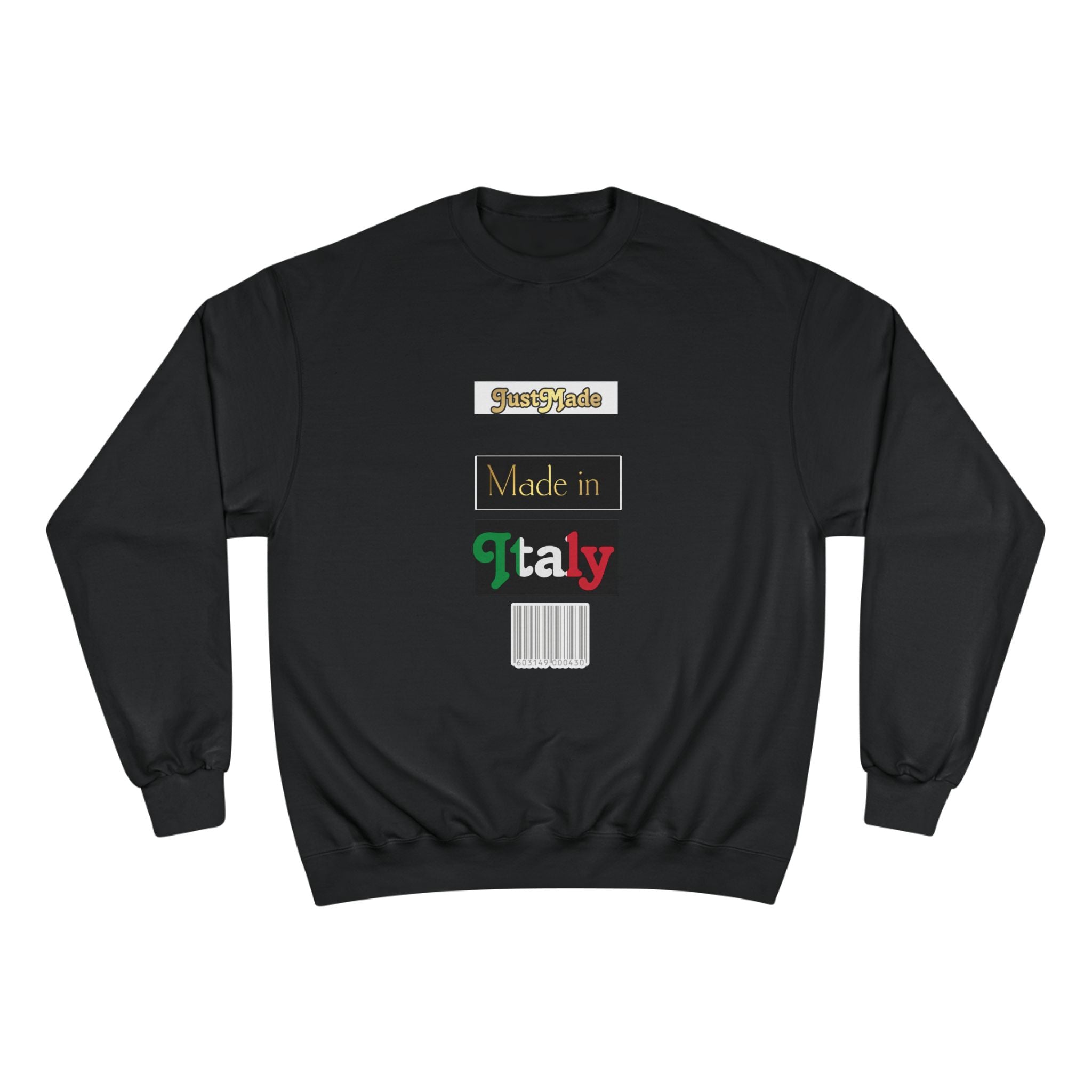 Champion Sweatshirt - Sporty Italian Pride, Made in Italy Gift, Casual Fashion, Cozy Layer, Perfect for All Seasons