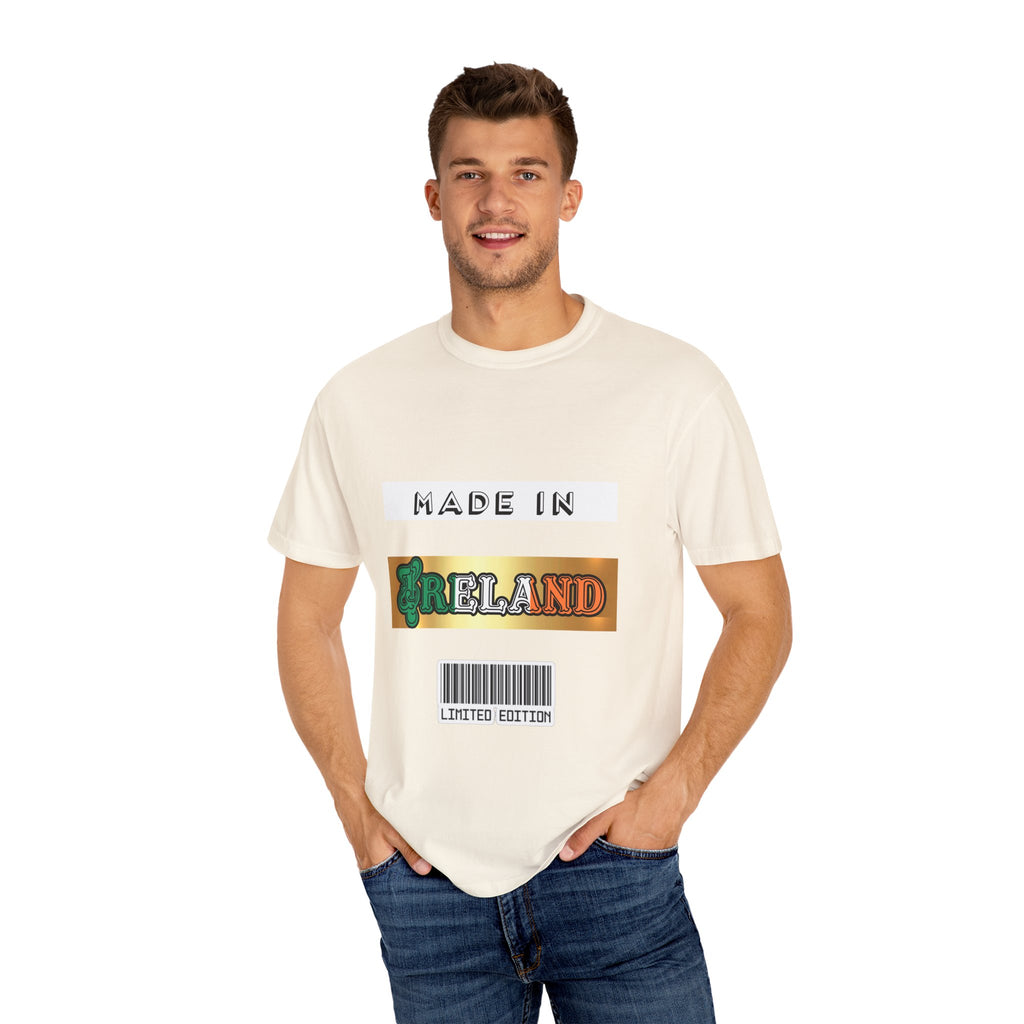 Made in Ireland Limited Edition T-Shirt, Unisex Garment-Dyed Tee for Travel Lovers, Gifts for St. Patrick's Day, Irish Pride Apparel