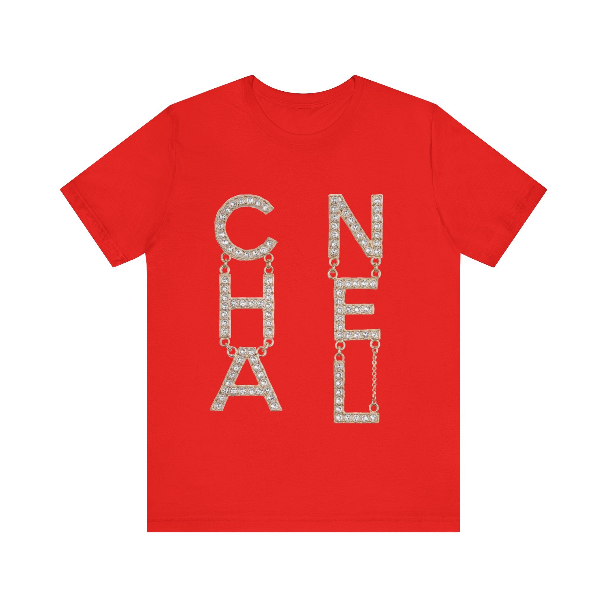 Chic Short Sleeve Tee with Designer-Inspired Text, Trendy Streetwear, Fashion Statement, Gift for Fashion Lovers, Casual Wear, [...]