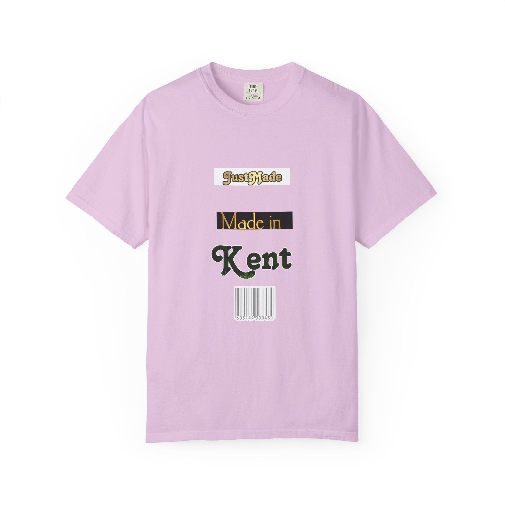 Kent Made Garment-Dyed T-shirt, Unique Gift, Casual Wear, Summer Style, Eco-Friendly Fashion, Handmade in Kent