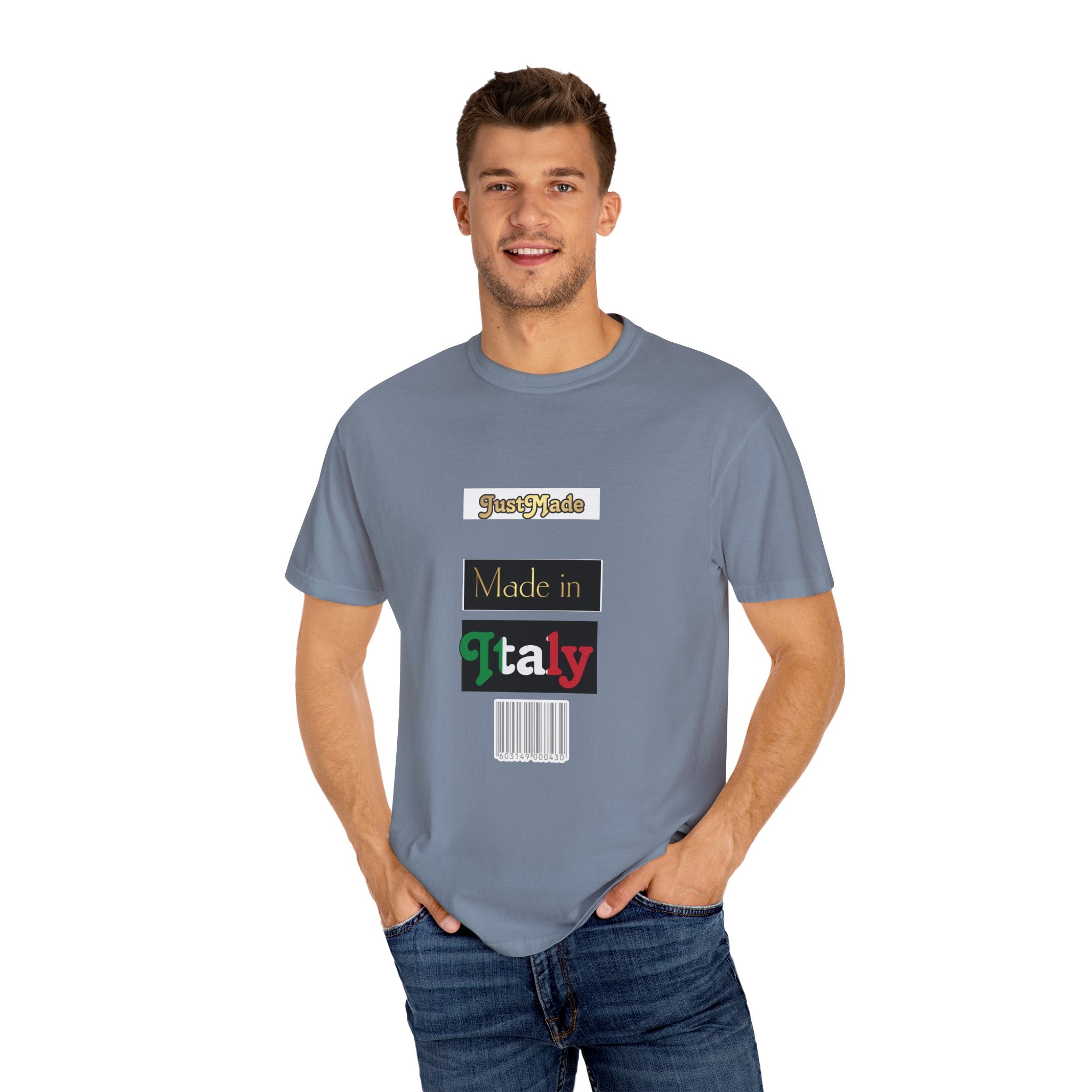 Italian-Inspired Unisex T-Shirt, Just Made Design, Perfect for Travel, Gifts, Casual Wear, Unique Fashion Statement