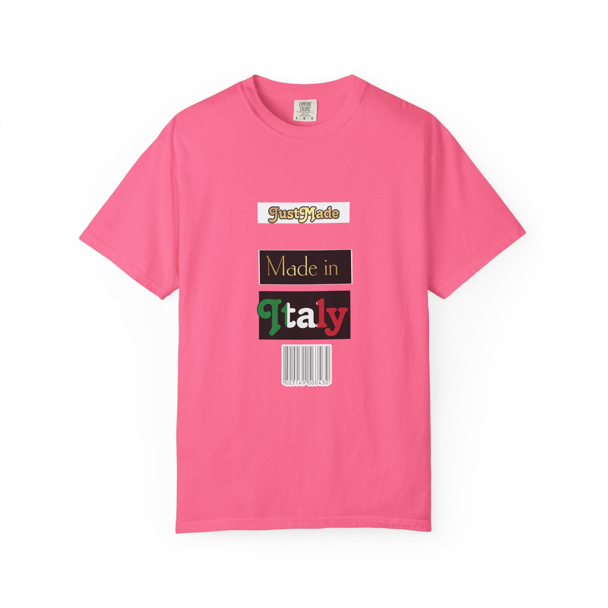Italian-Inspired Unisex T-Shirt, Just Made Design, Perfect for Travel, Gifts, Casual Wear, Unique Fashion Statement