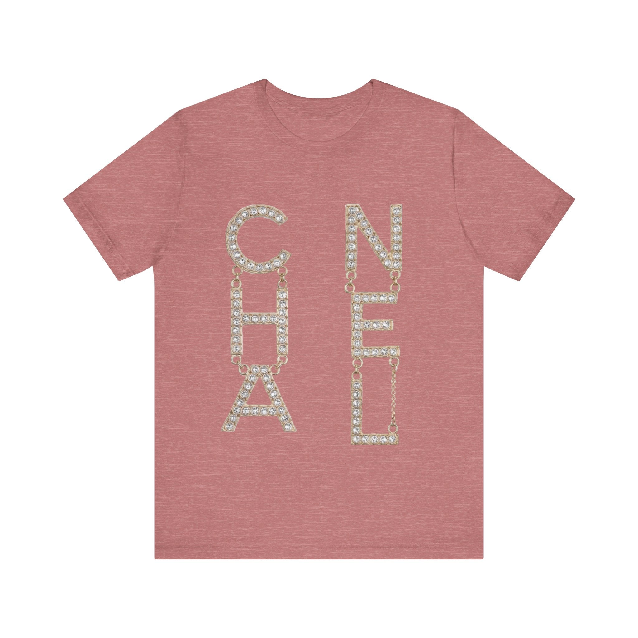 Chic Short Sleeve Tee with Designer-Inspired Text, Trendy Streetwear, Fashion Statement, Gift for Fashion Lovers, Casual Wear, [...]