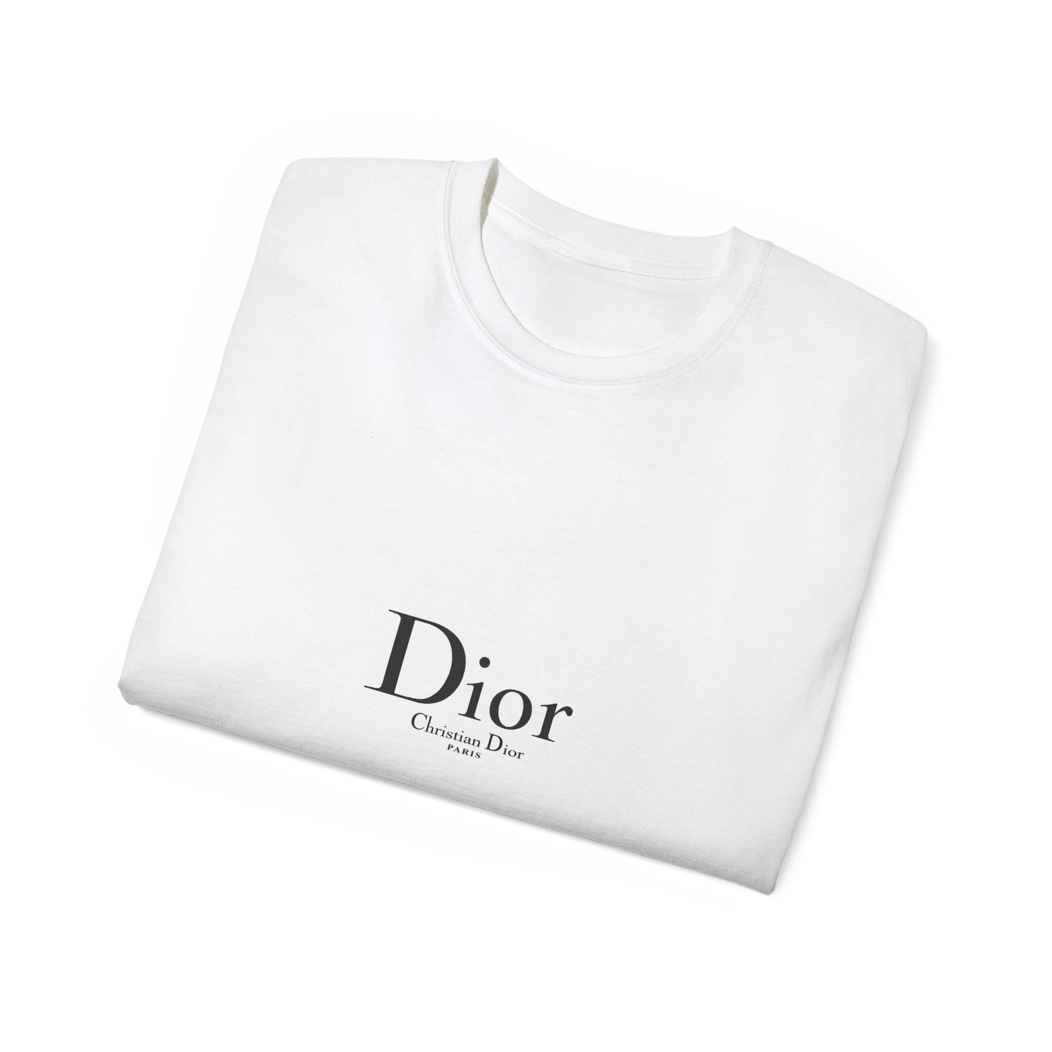 Chic Statement Tee - Dior Inspired Unisex Cotton T-Shirt, Everyday Casual Wear, Fashionable Gift, Stylish Layering Piece, Trendy Streetwear