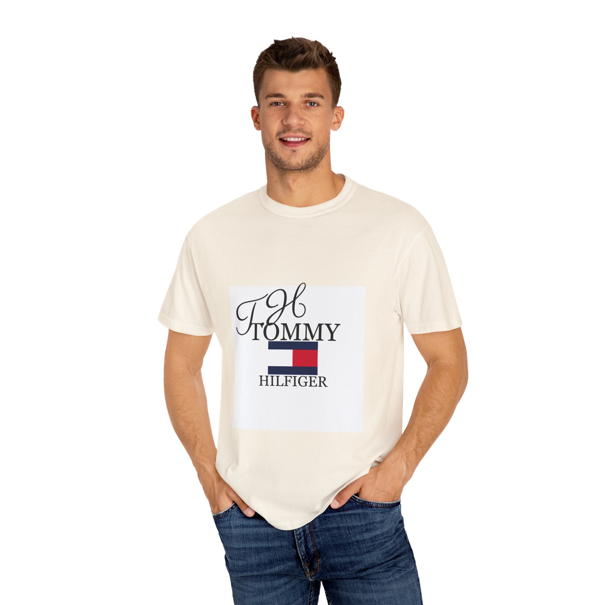 Fashionable Unisex Garment-Dyed T-shirt with Timeless Logo, Casual Wear, Street Style, Gift for Him/Her, Cool Summer Top, Trendy [...]