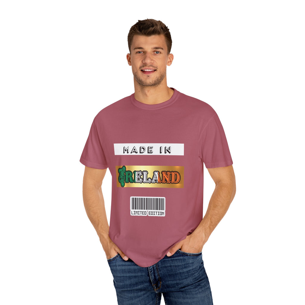 Made in Ireland Limited Edition T-Shirt, Unisex Garment-Dyed Tee for Travel Lovers, Gifts for St. Patrick's Day, Irish Pride Apparel