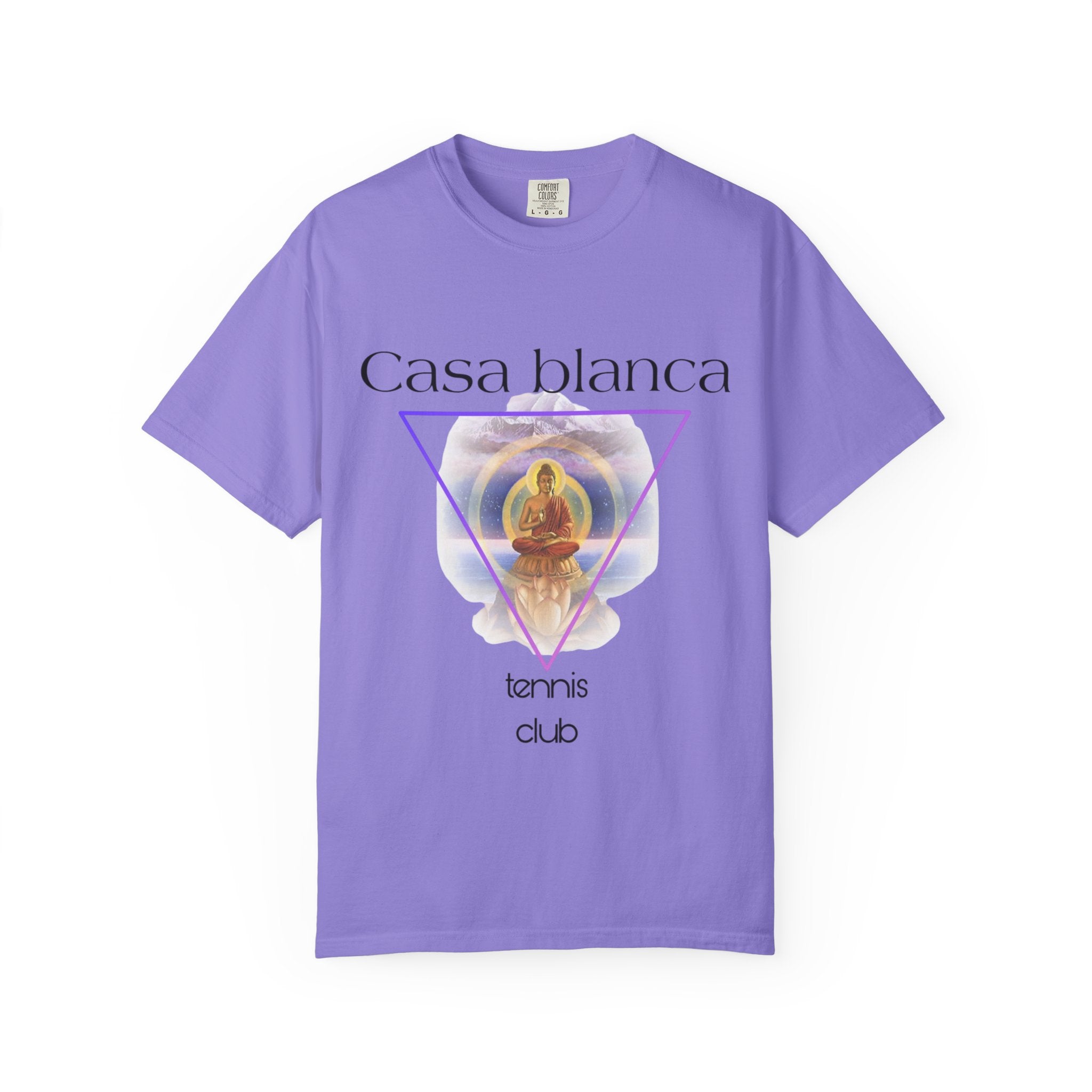 Casa Blanca Tennis Club T-Shirt | Unisex, Garment-Dyed, Casual Wear, Summer Outfit, Tennis Enthusiast Gift, Sporty Style