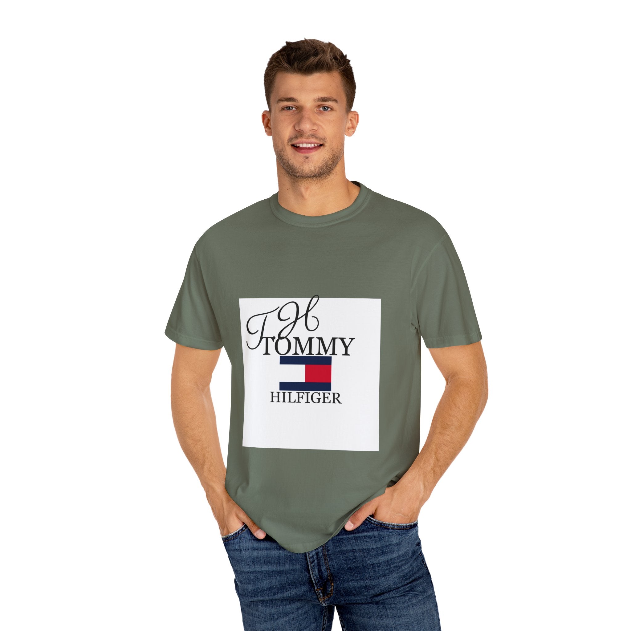 Fashionable Unisex Garment-Dyed T-shirt with Timeless Logo, Casual Wear, Street Style, Gift for Him/Her, Cool Summer Top, Trendy [...]