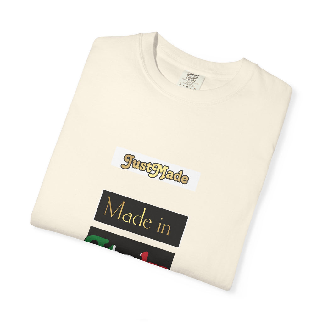 Italian-Inspired Unisex T-Shirt, Just Made Design, Perfect for Travel, Gifts, Casual Wear, Unique Fashion Statement