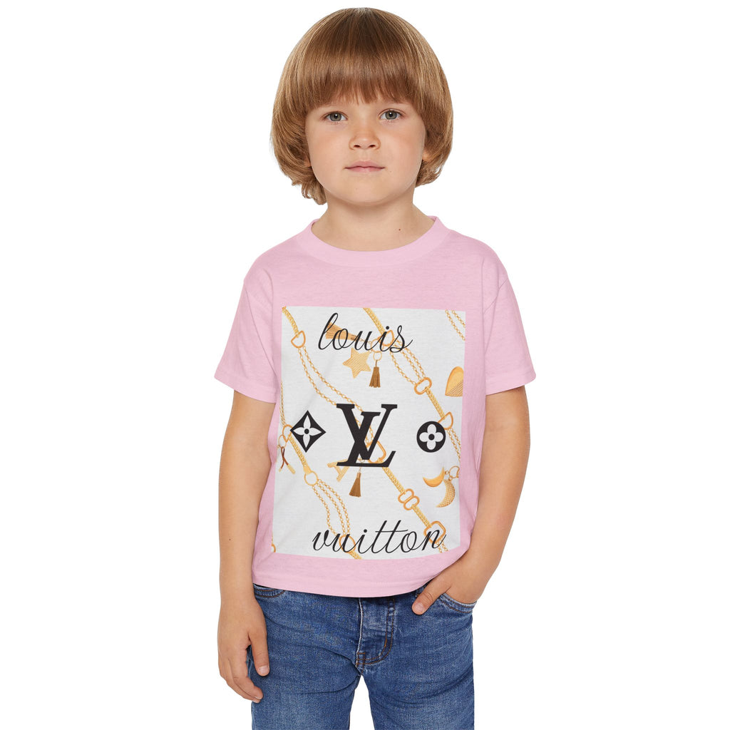 Designer Toddler T-Shirt - Louis Vuitton Inspired Fashion Tee, Kids Streetwear, Gift for Fashionable Toddlers, Designer Style Birthday [...]