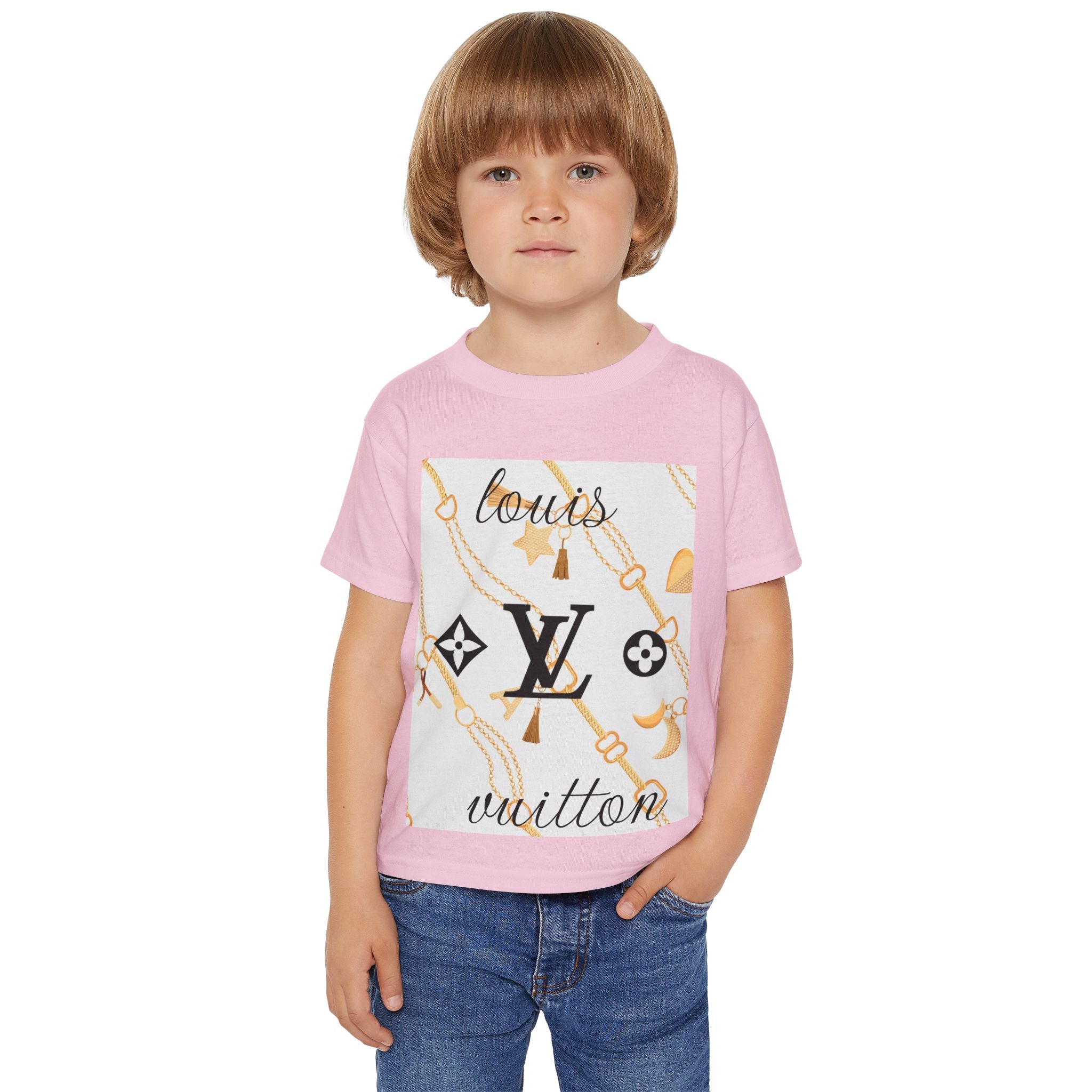 Designer Toddler T-Shirt - Louis Vuitton Inspired Fashion Tee, Kids Streetwear, Gift for Fashionable Toddlers, Designer Style Birthday [...]