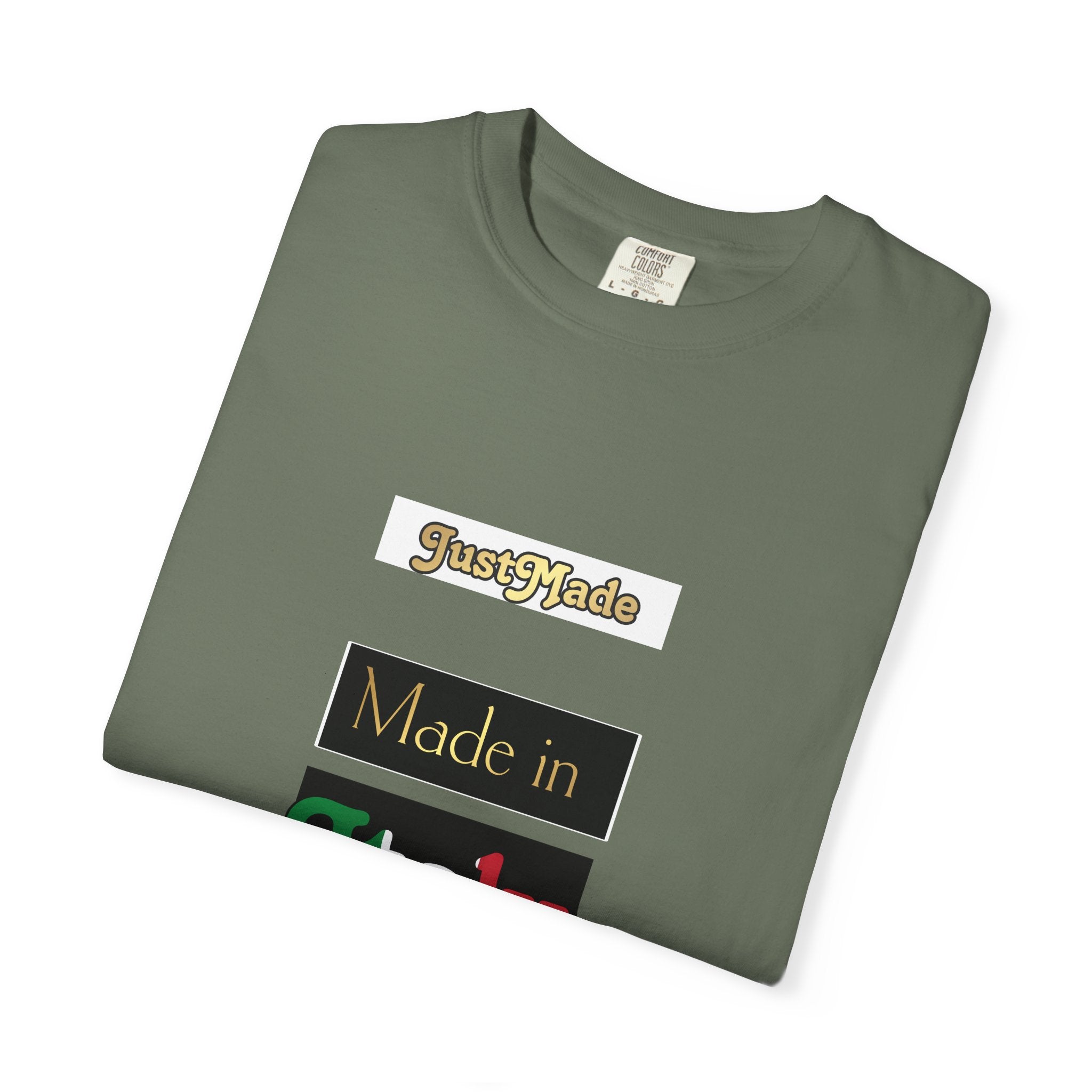 Italian-Inspired Unisex T-Shirt, Just Made Design, Perfect for Travel, Gifts, Casual Wear, Unique Fashion Statement