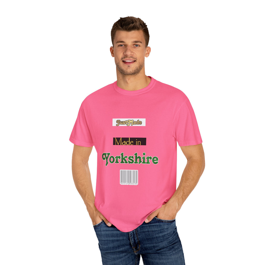 Yorkshire Made Unisex T-Shirt, Casual Wear, Gift for Him or Her, Unique Design, Summer Outing, Travel Tee