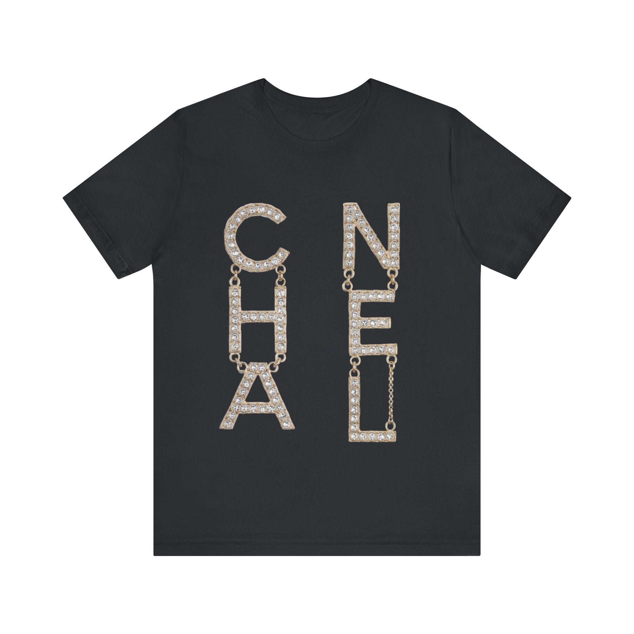 Chic Short Sleeve Tee with Designer-Inspired Text, Trendy Streetwear, Fashion Statement, Gift for Fashion Lovers, Casual Wear, [...]