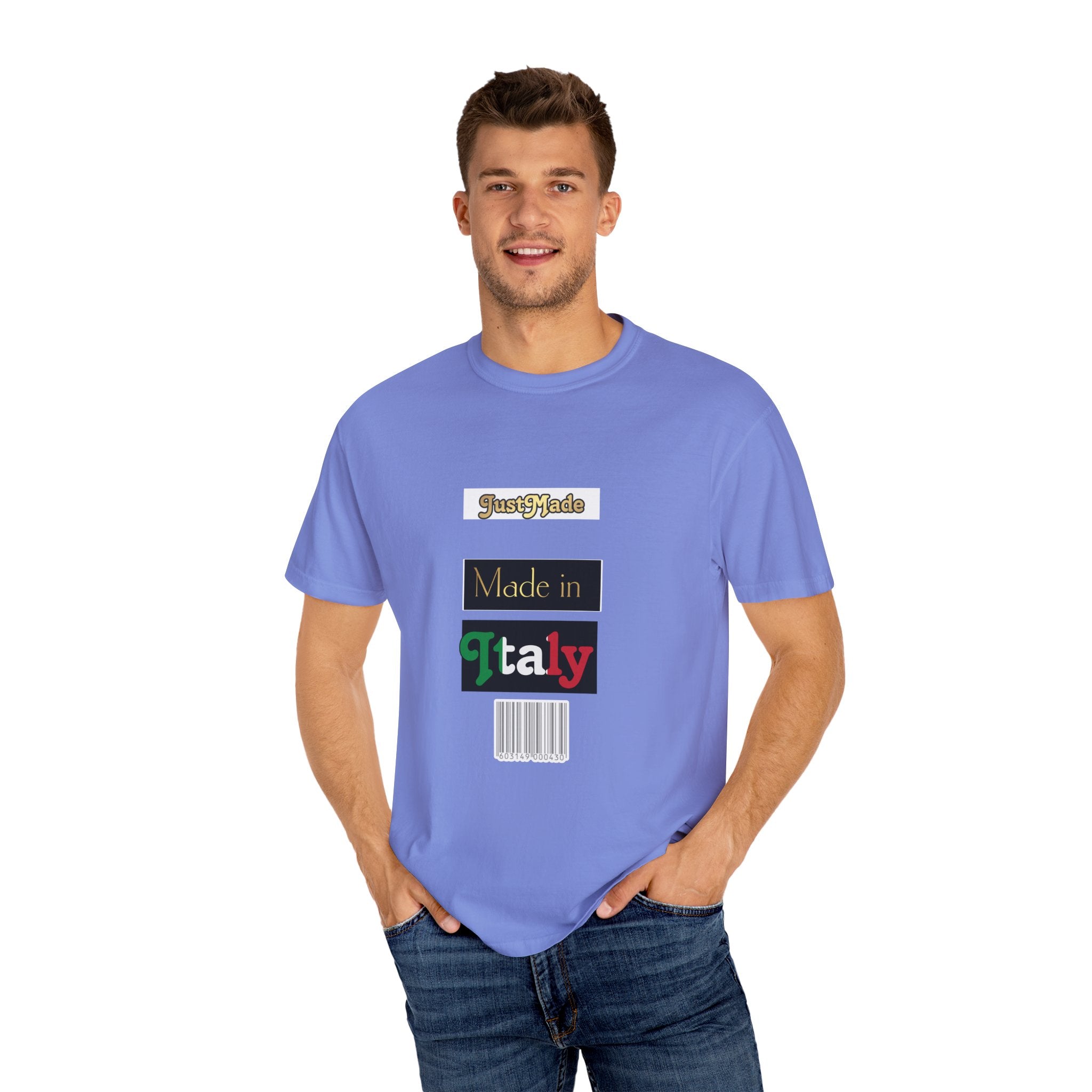 Italian-Inspired Unisex T-Shirt, Just Made Design, Perfect for Travel, Gifts, Casual Wear, Unique Fashion Statement