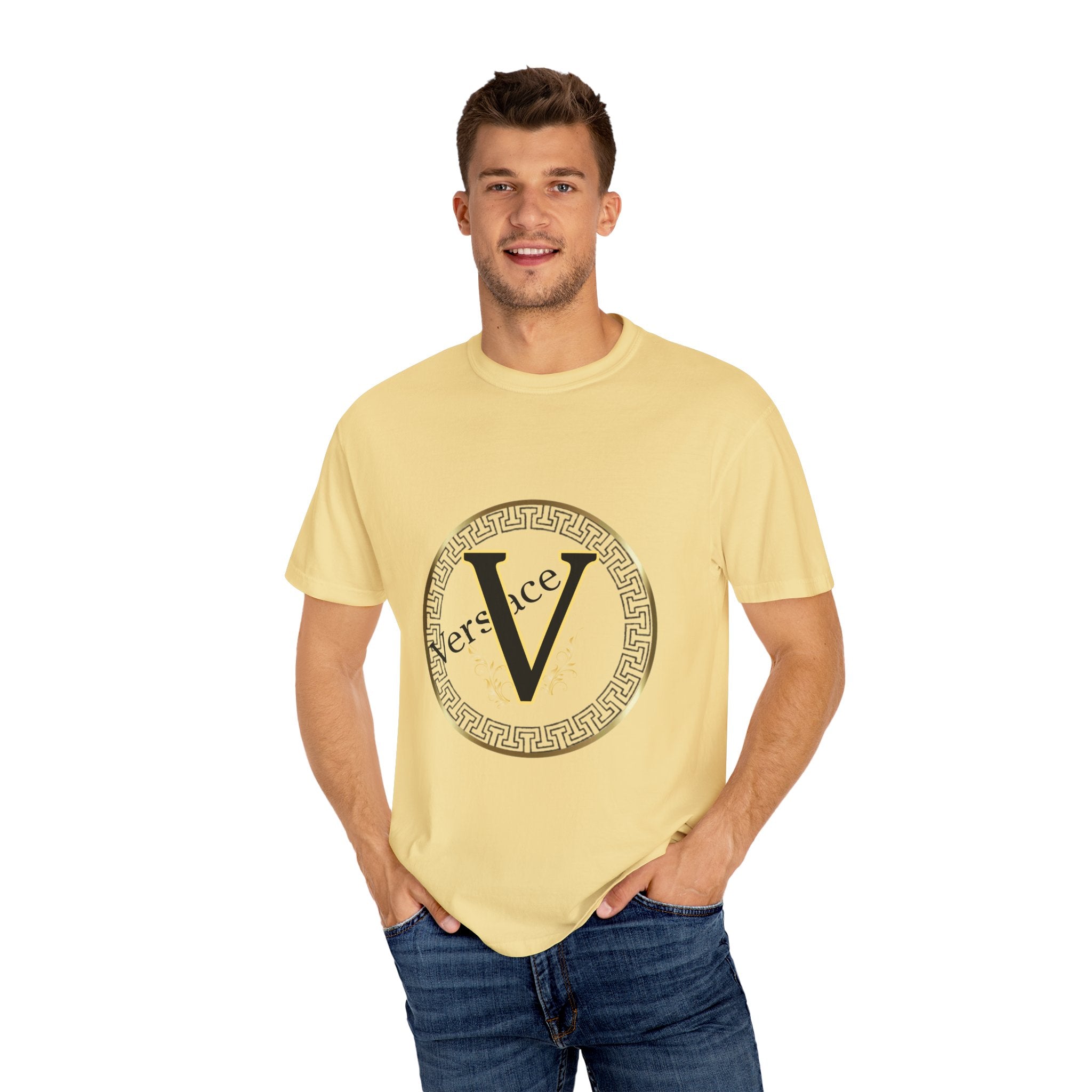 Versace-Inspired Unisex T-Shirt, Trendy Graphic Tee, Casual Wear, Gift for Fashion Lovers, Stylish Everyday Shirt
