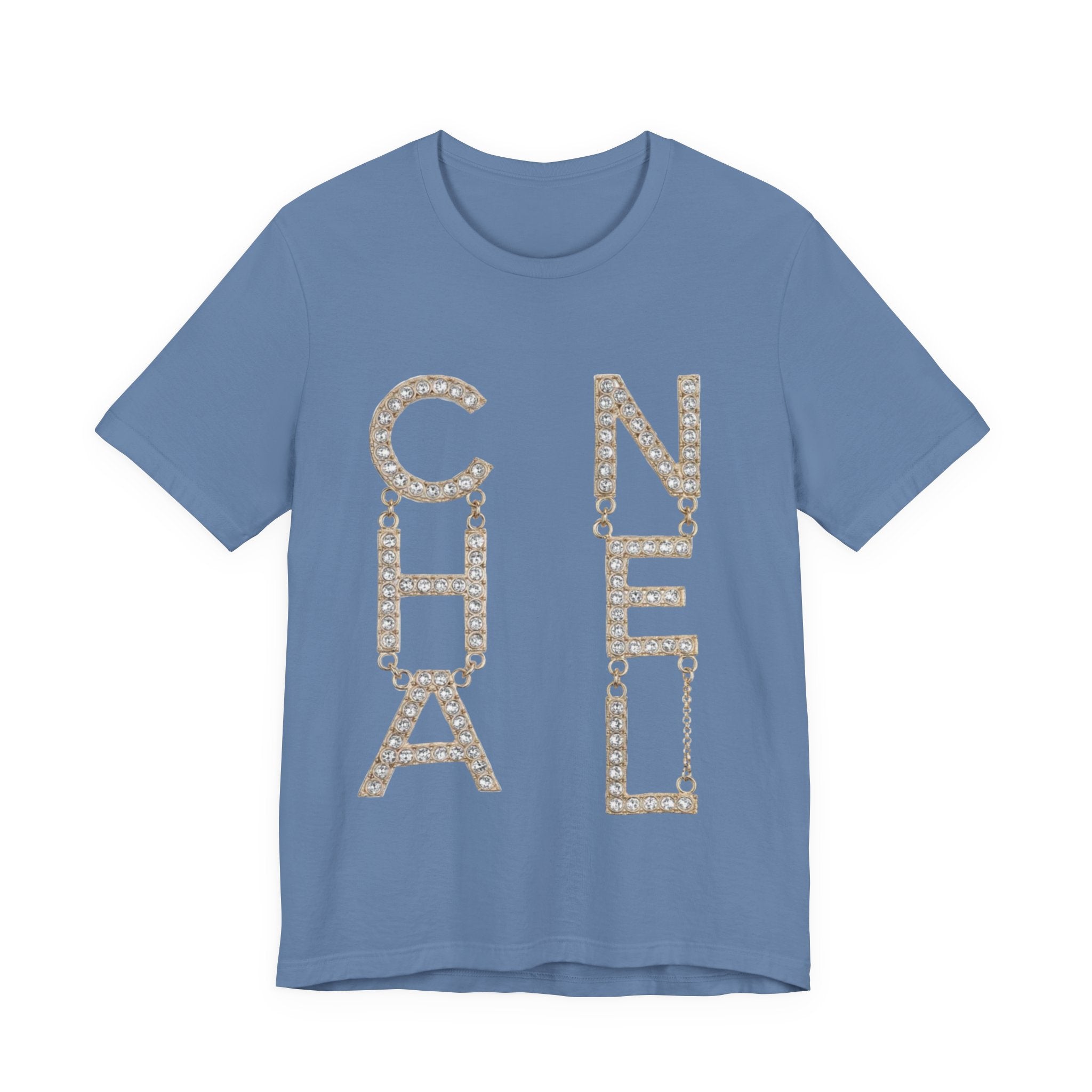 Chic Short Sleeve Tee with Designer-Inspired Text, Trendy Streetwear, Fashion Statement, Gift for Fashion Lovers, Casual Wear, [...]