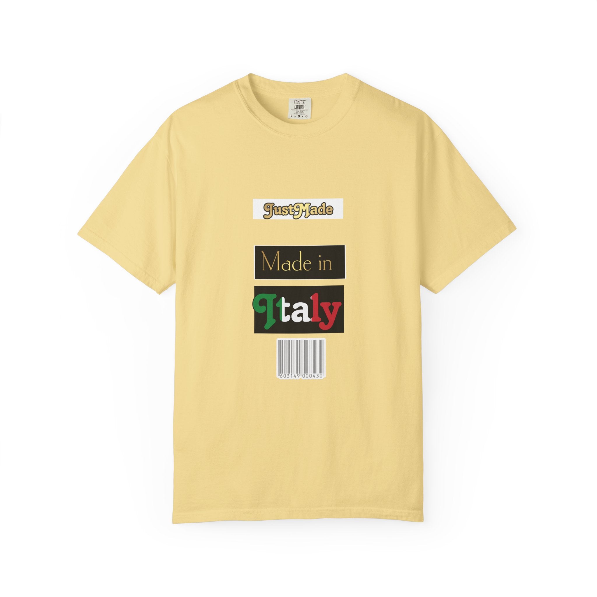 Italian-Inspired Unisex T-Shirt, Just Made Design, Perfect for Travel, Gifts, Casual Wear, Unique Fashion Statement