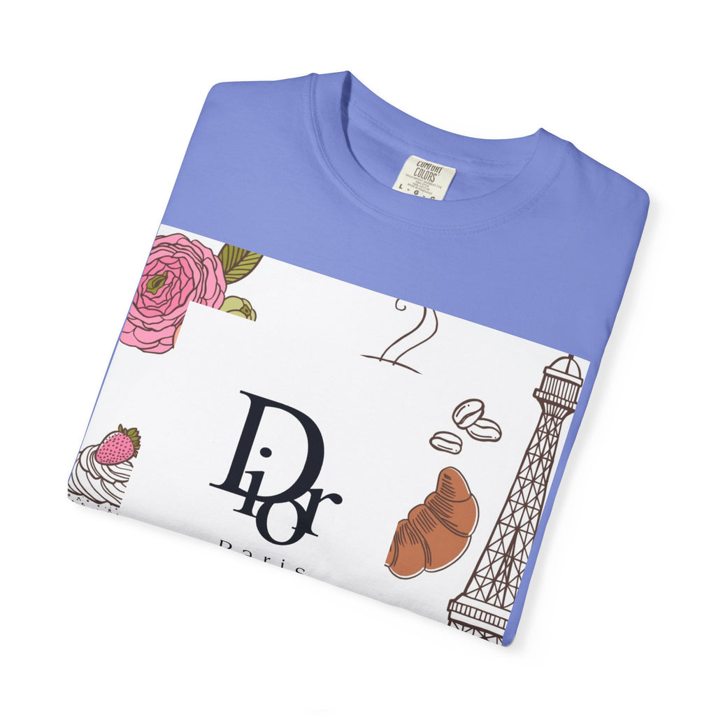 Parisian Chic Garment-Dyed T-Shirt with Bicycle and Eiffel Tower Design, Unisex Tee for Travel Lovers, Perfect Gift for Birthdays, [...]