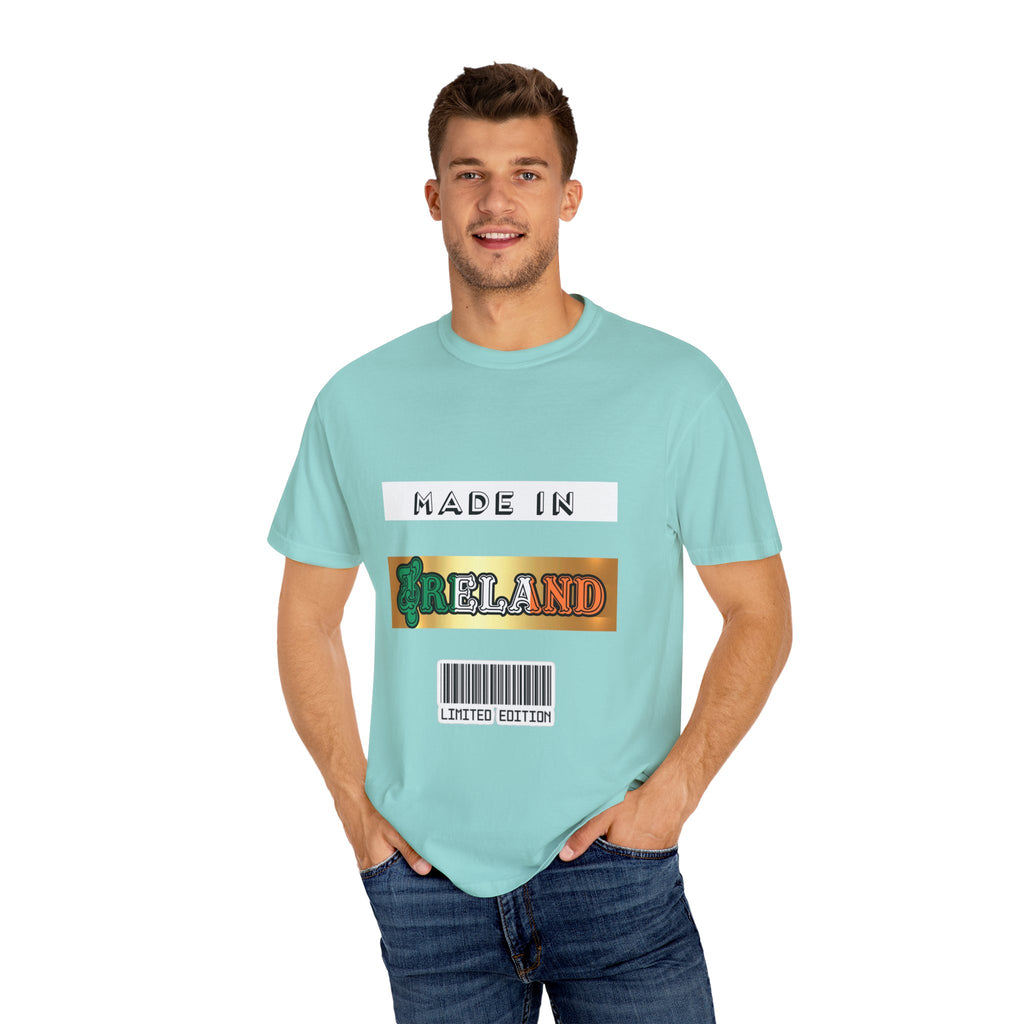 Made in Ireland Limited Edition T-Shirt, Unisex Garment-Dyed Tee for Travel Lovers, Gifts for St. Patrick's Day, Irish Pride Apparel