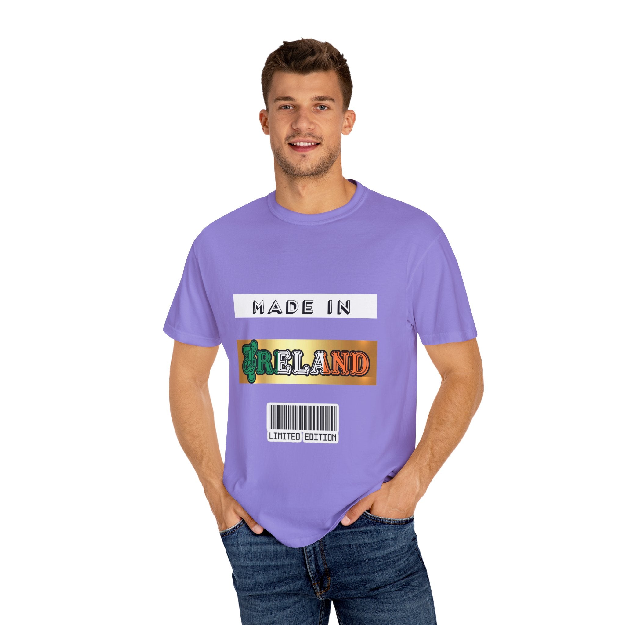 Made in Ireland Limited Edition T-Shirt, Unisex Garment-Dyed Tee for Travel Lovers, Gifts for St. Patrick's Day, Irish Pride Apparel