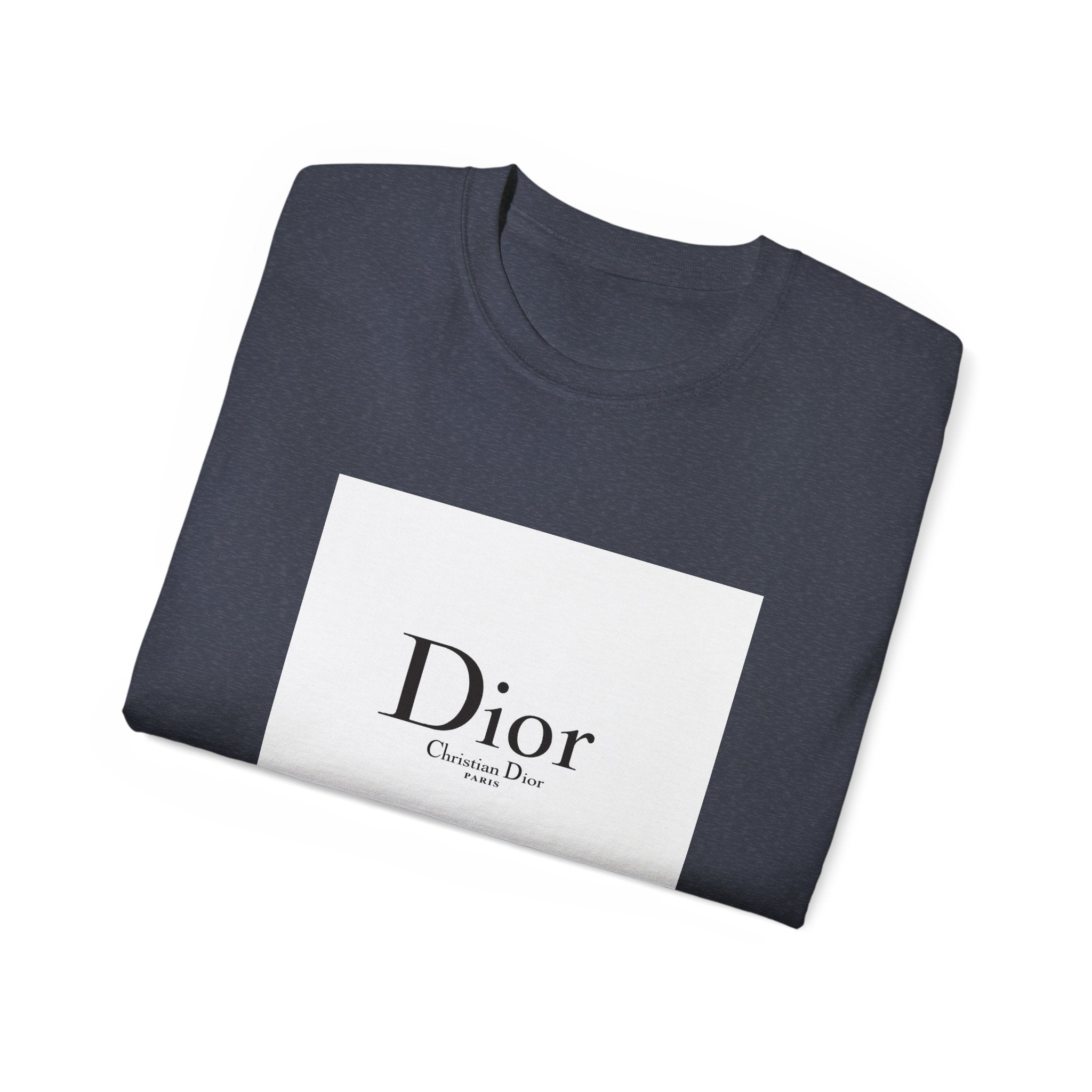 Chic Statement Tee - Dior Inspired Unisex Cotton T-Shirt, Everyday Casual Wear, Fashionable Gift, Stylish Layering Piece, Trendy Streetwear